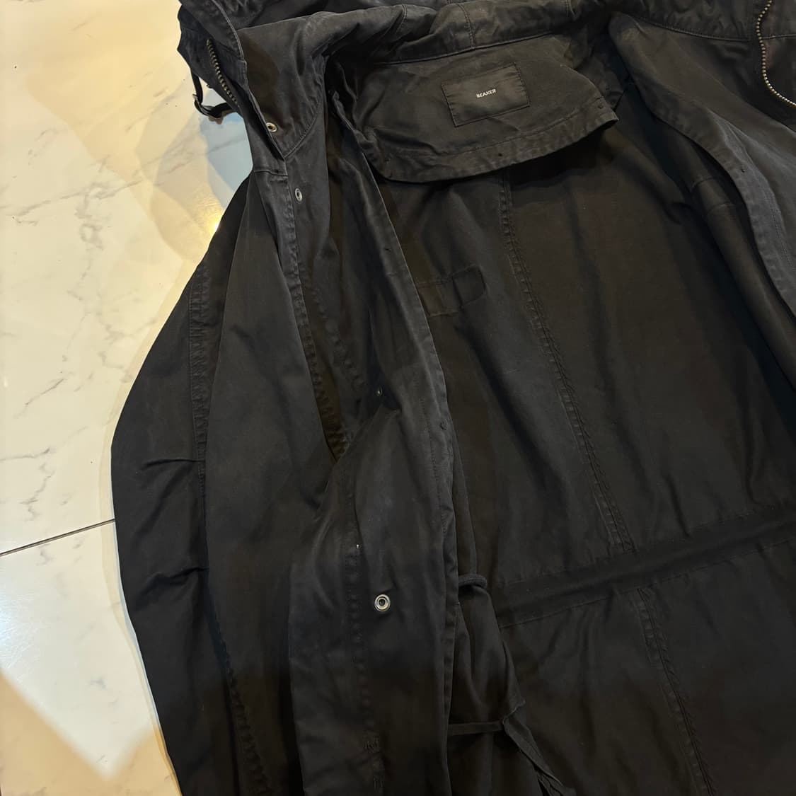 비이커 블랙 야상 상품이미지4