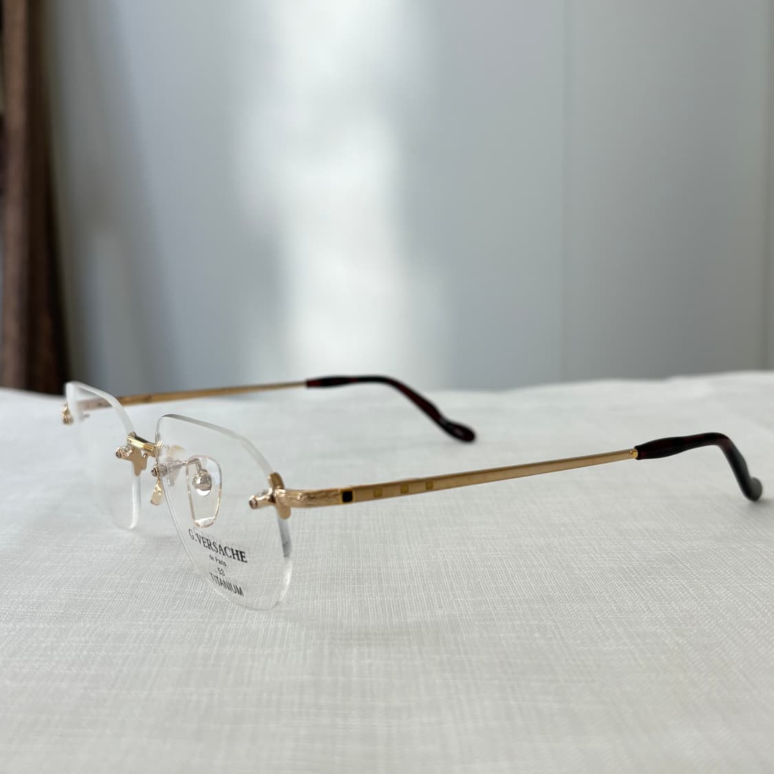 VERSACHE 사각 골드 무테 상품이미지2