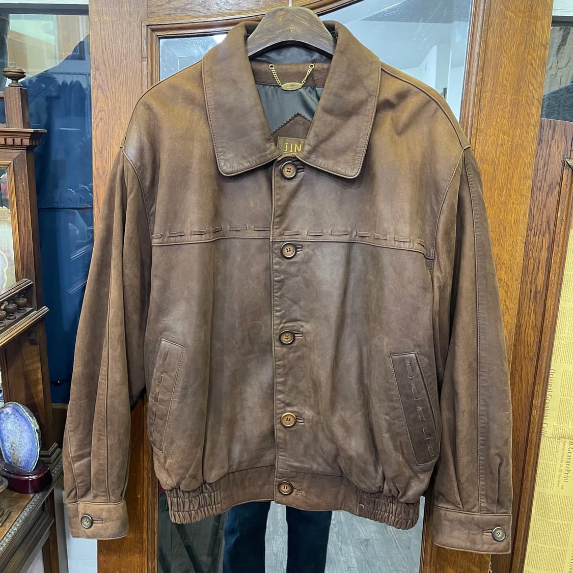 90's vintage leather jacket 상품이미지1