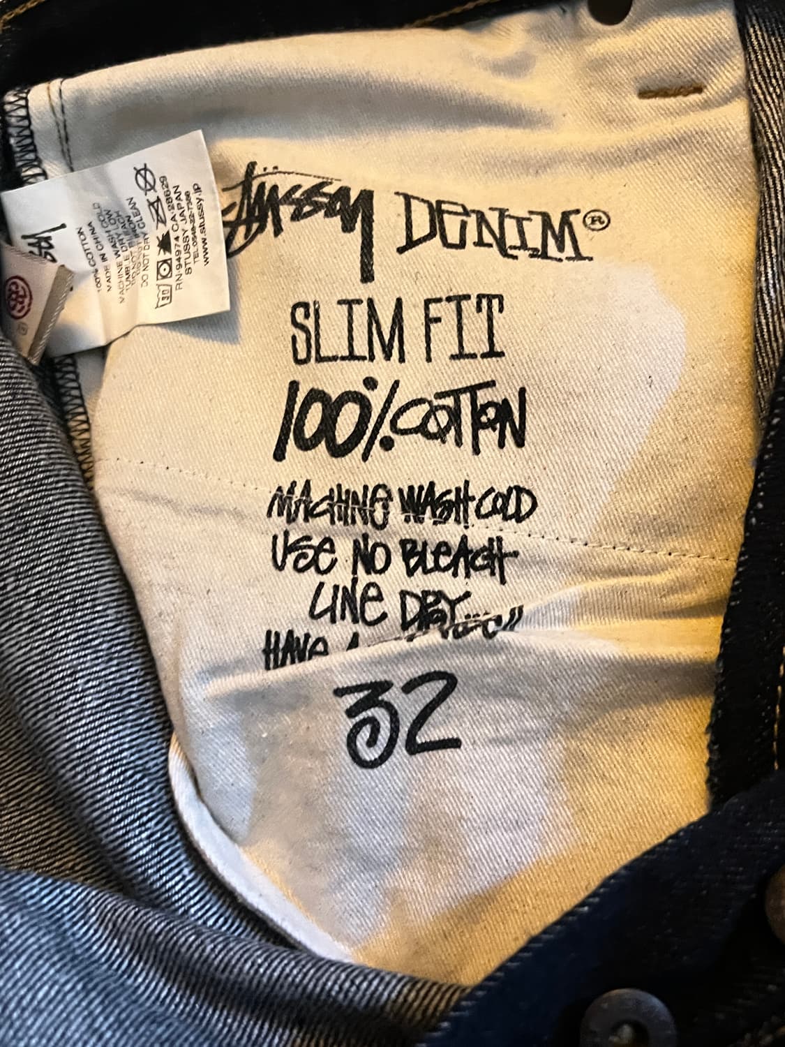 스투시 rough rugged slimfit denim 32 상품이미지5
