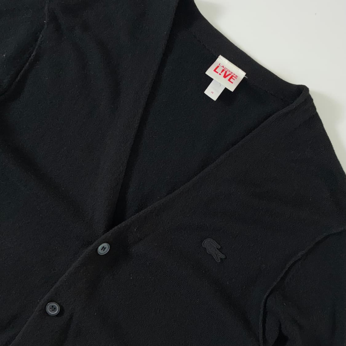 Lacoste  라코스테 와펜 코튼 브이넥 가디건 상품이미지3