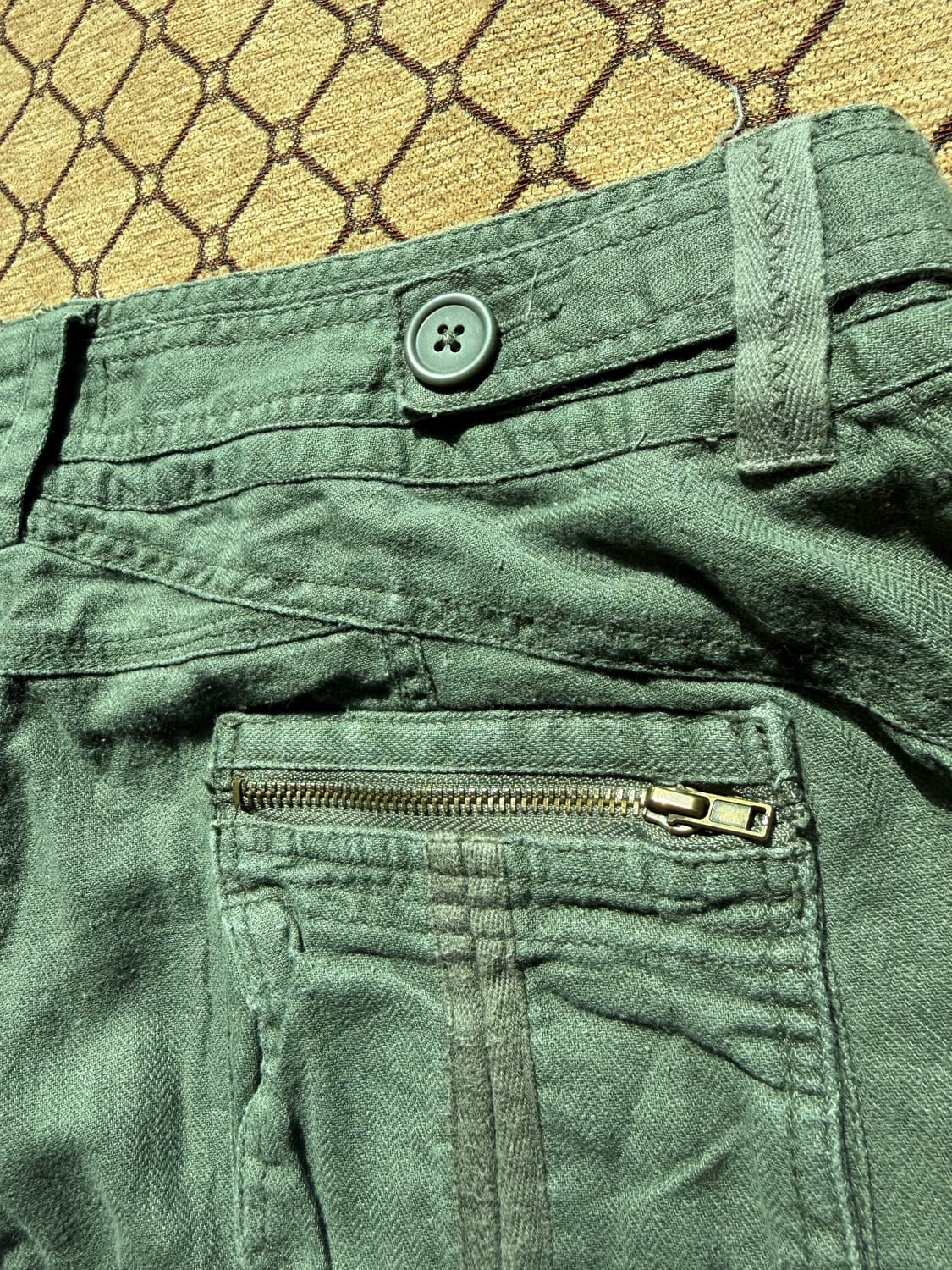 카키 디테일 데님 상품이미지3