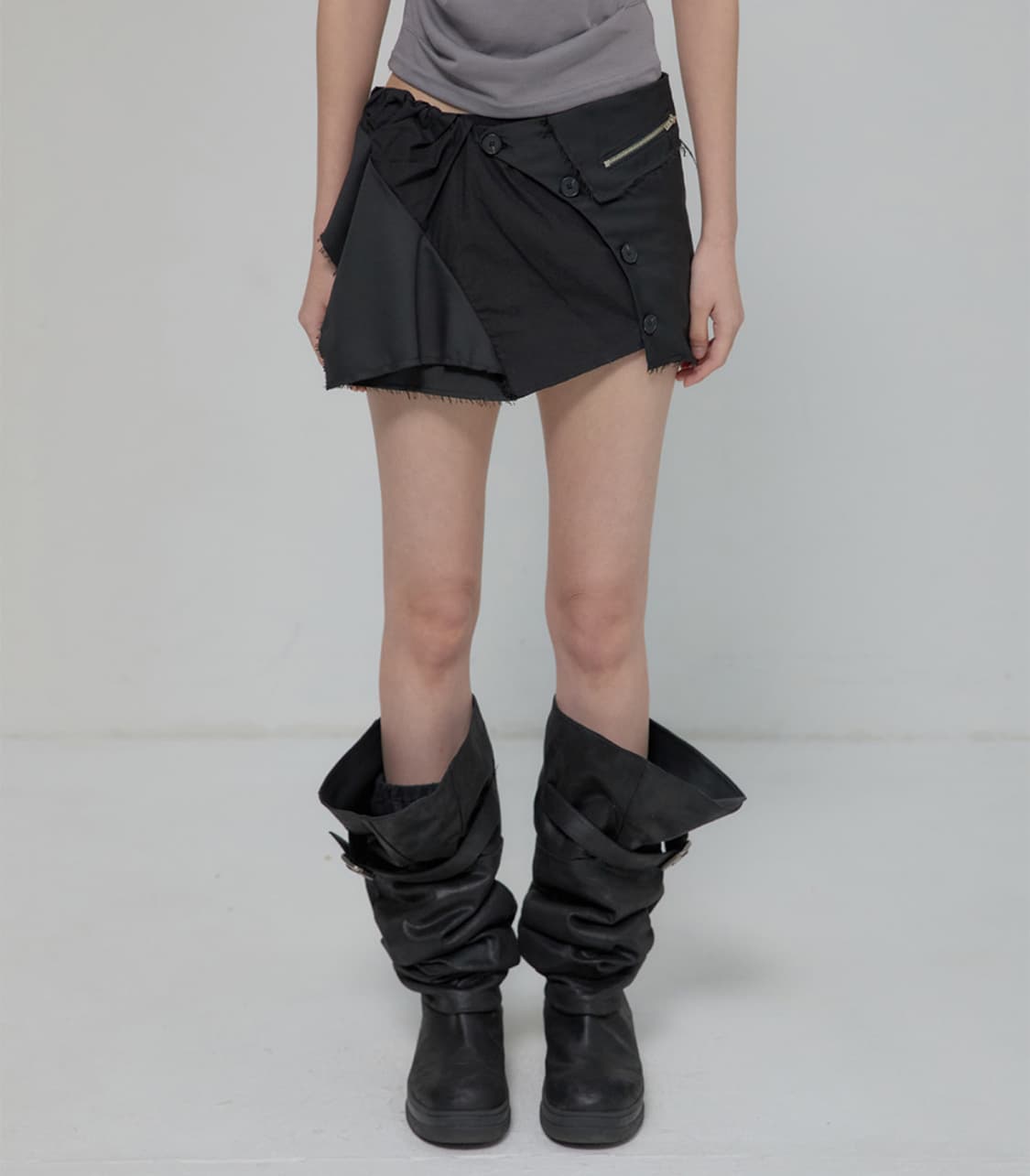 플레어업 Layered Mini Skirt 레이어드 미니 스커트 1 상품이미지1