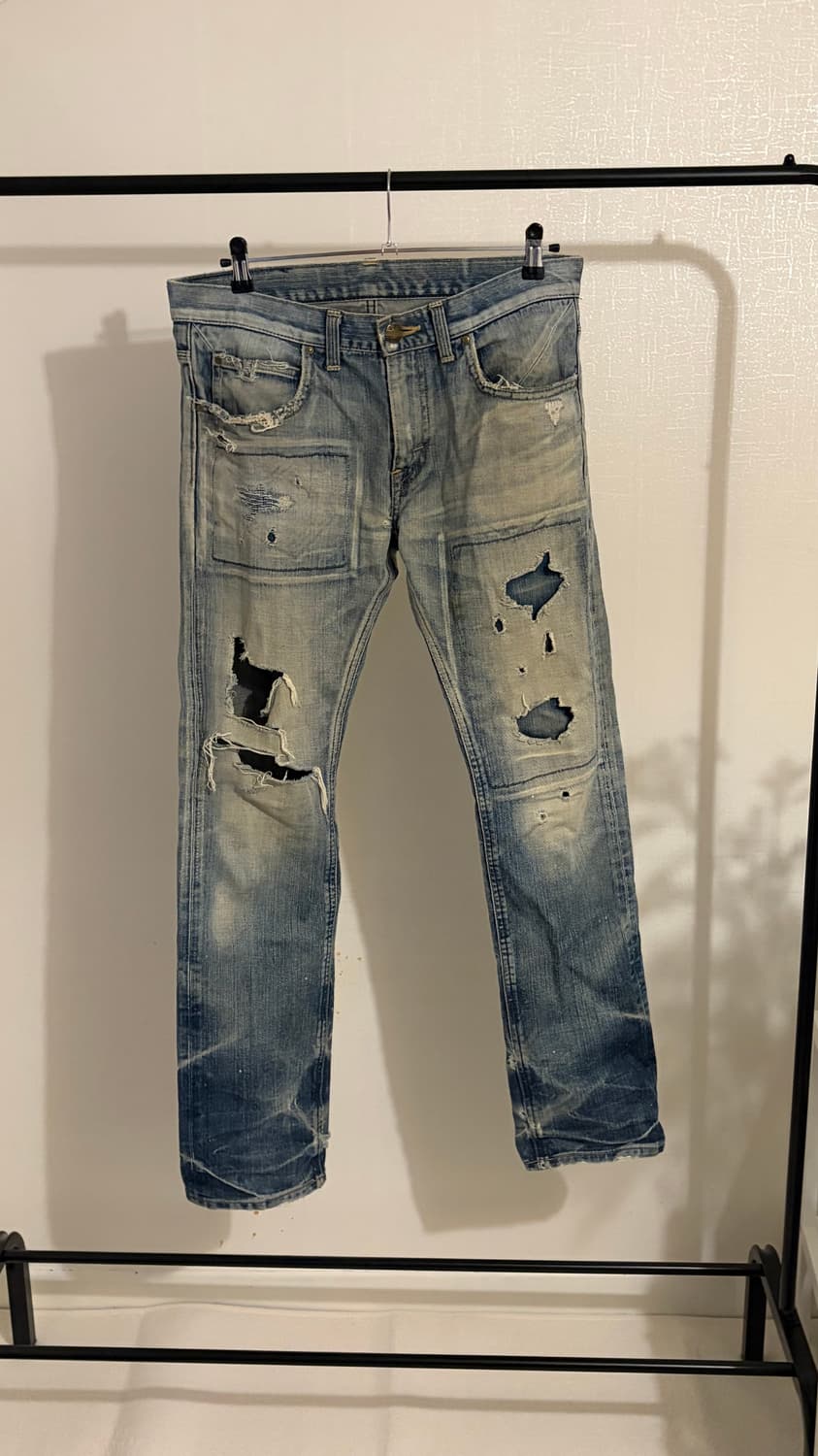 Kurt Cobain Distressed Grunge Lee Jeans  상품이미지2