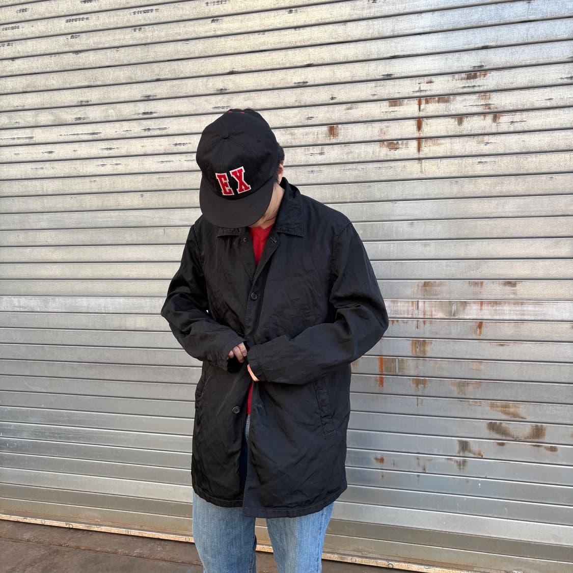 프라다 블랙 나일론 코트 상품이미지1