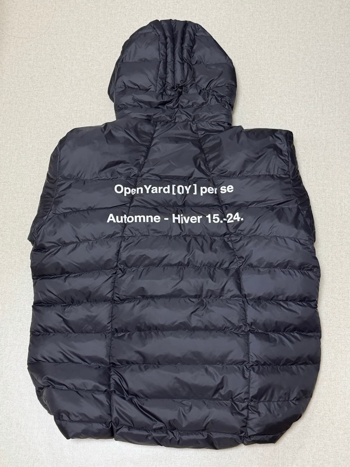 오와이 경량패딩 블랙 판매합니다.(새상품급) 상품이미지3