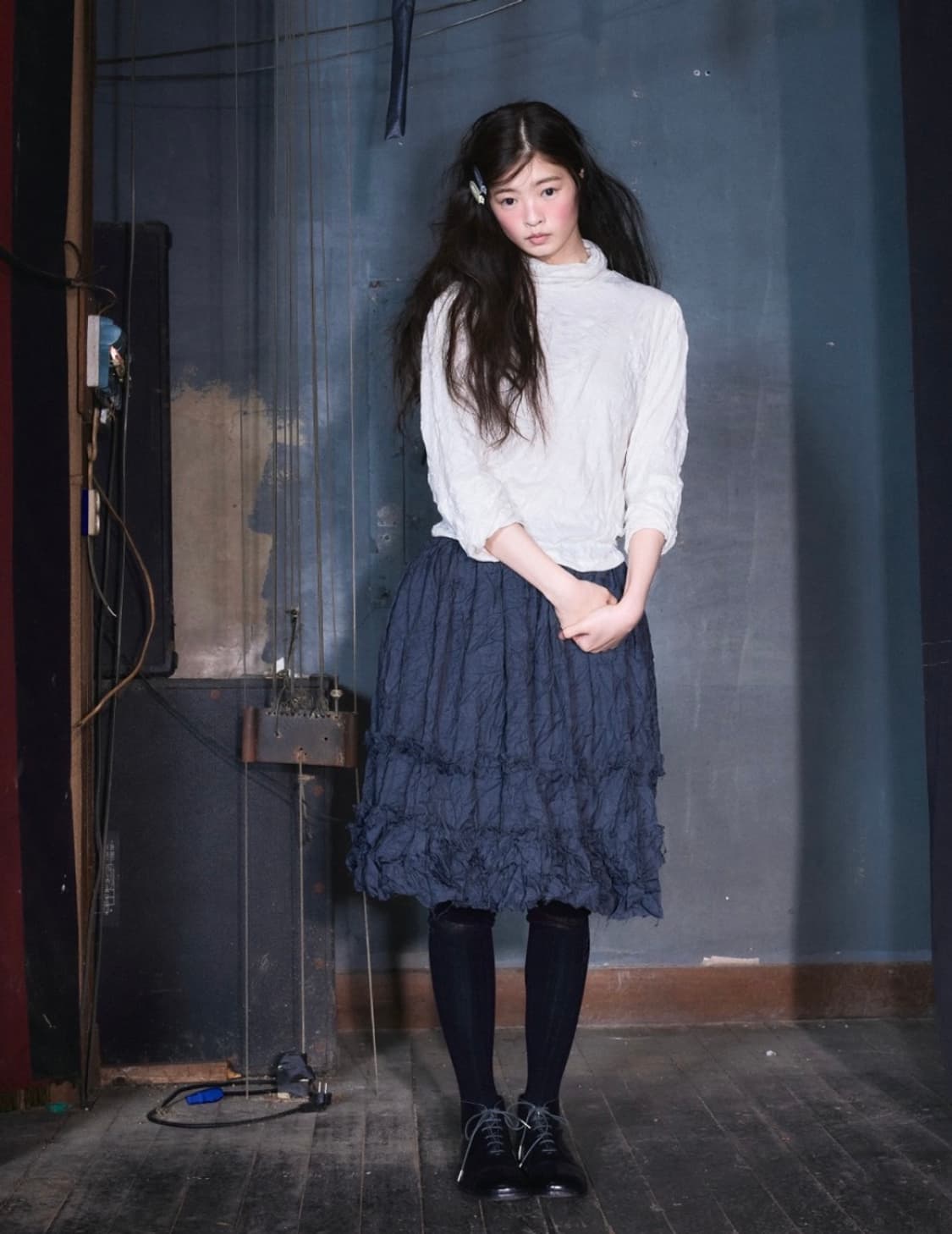 생긴스튜디오CRINKLED TWIST SLEEVE 상품이미지1