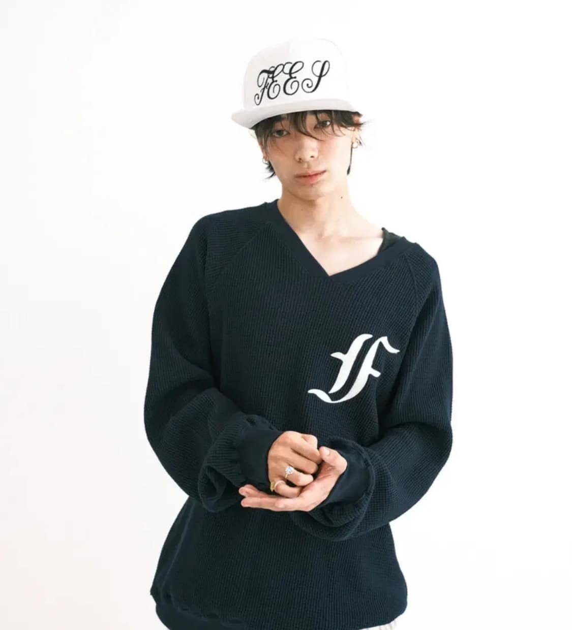 샵페어리 와플 박시 맨투맨 상품이미지1