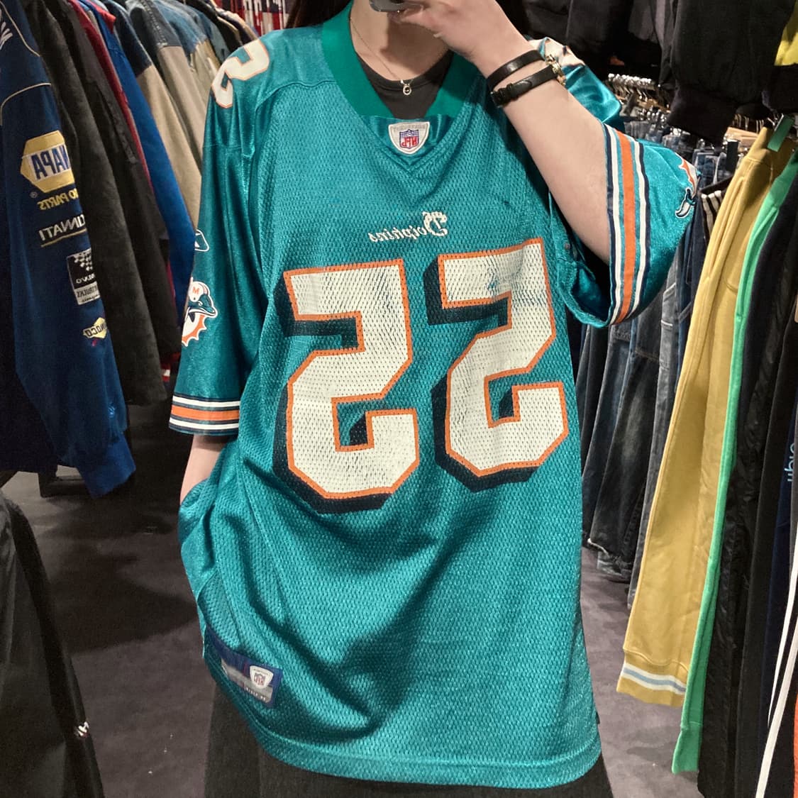 [IM] NFL 돌핀스 주니어 시아우 NO.55 아쿠아그린 반팔 져지 상품이미지3