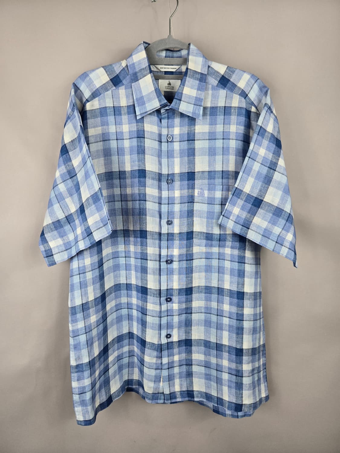 [무료배송]LANVIN 랑방 100 남성 린넨 마 100% 셔츠 정품 상품이미지1