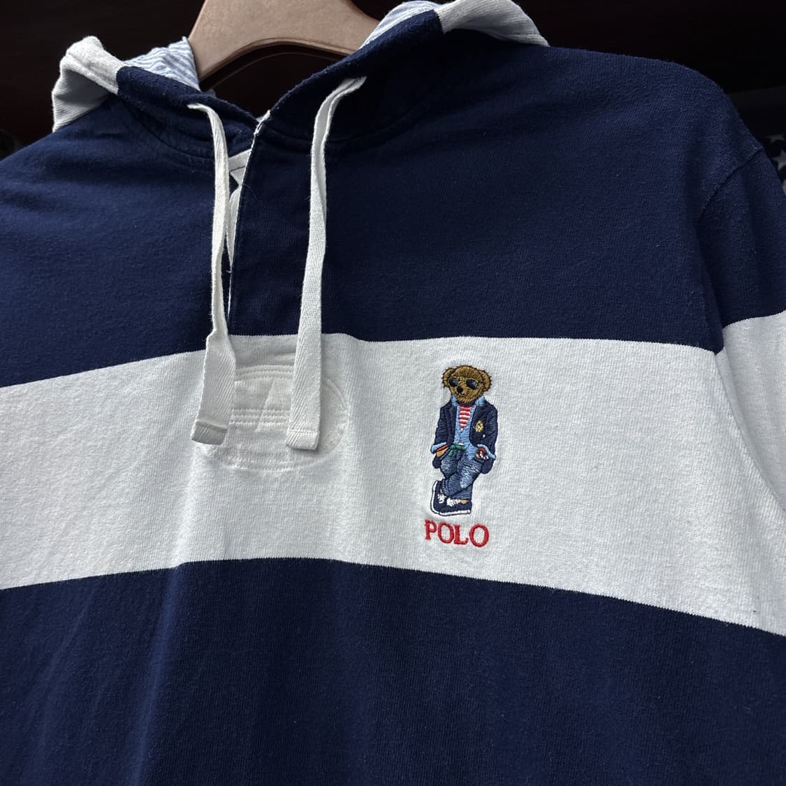 신형라벨 폴로 랄프로렌 폴로베어 자수 코튼 후드티 N931 상품이미지5