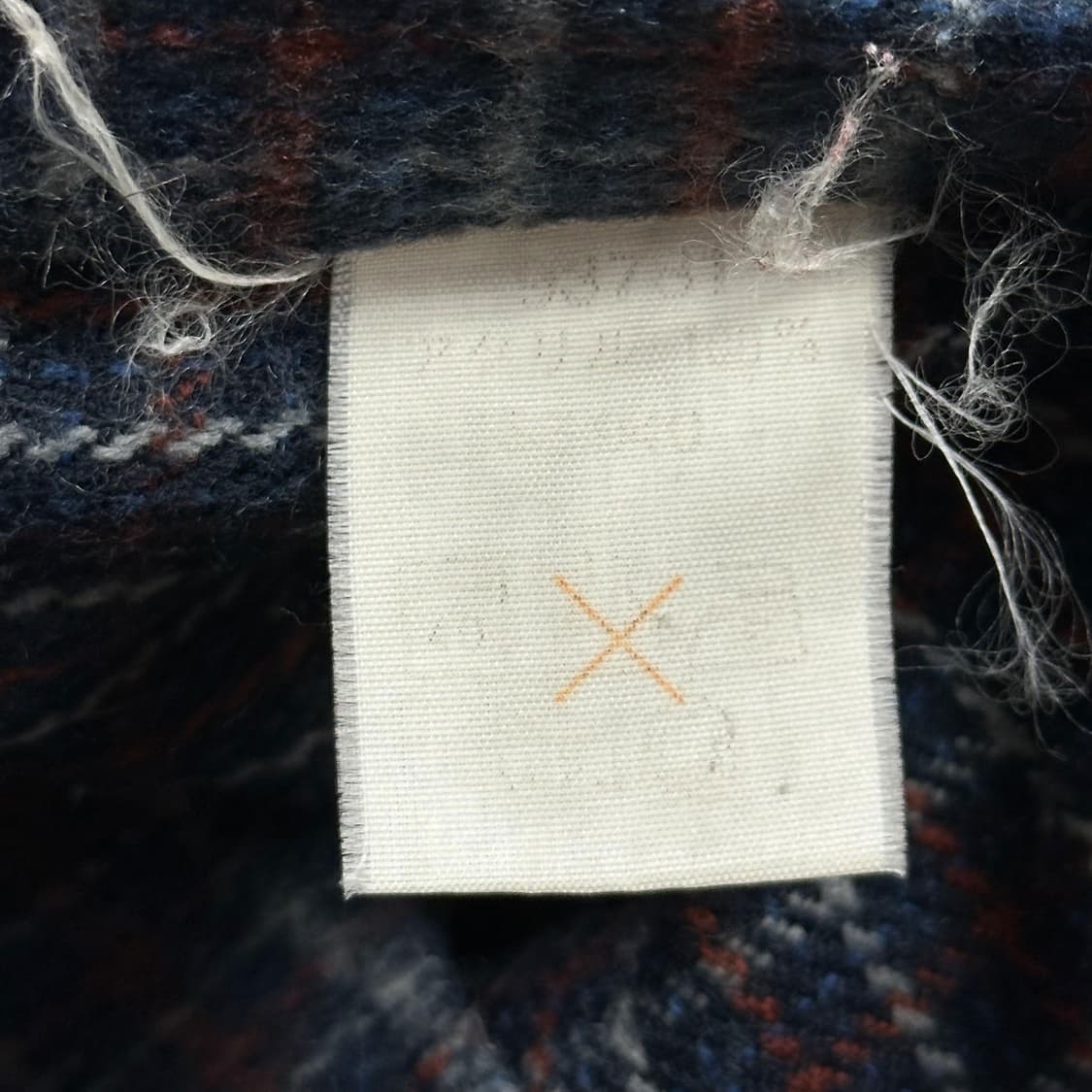 JPN 재팬빈티지 플란넬 체크패턴 울 셔츠 2XL 상품이미지5