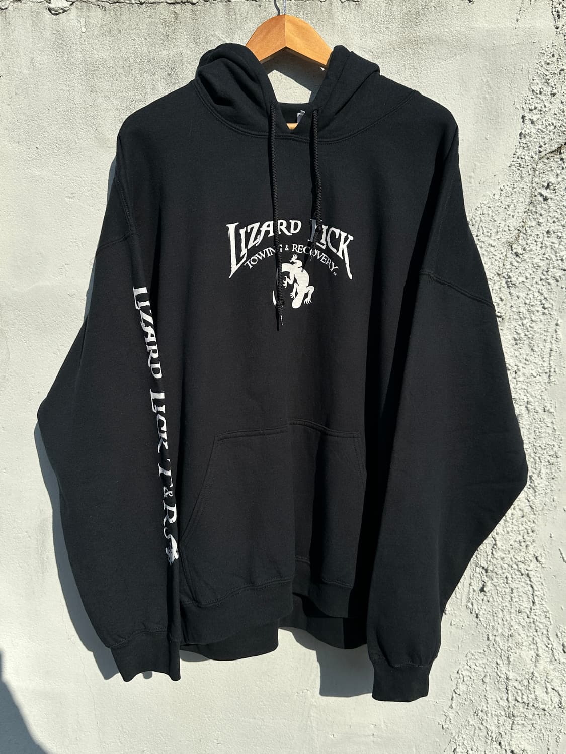 [2XL] GILDAN 길단 Lizard Lick 블랙 후드 티셔츠 상품이미지3