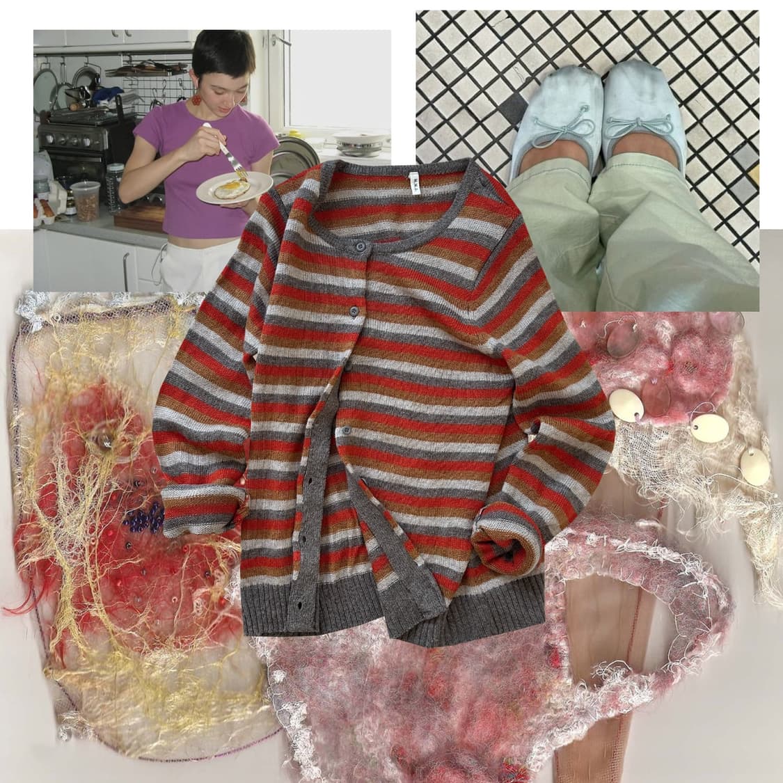 Mujigae Tteok Cardigan ໒꒱ 상품이미지1