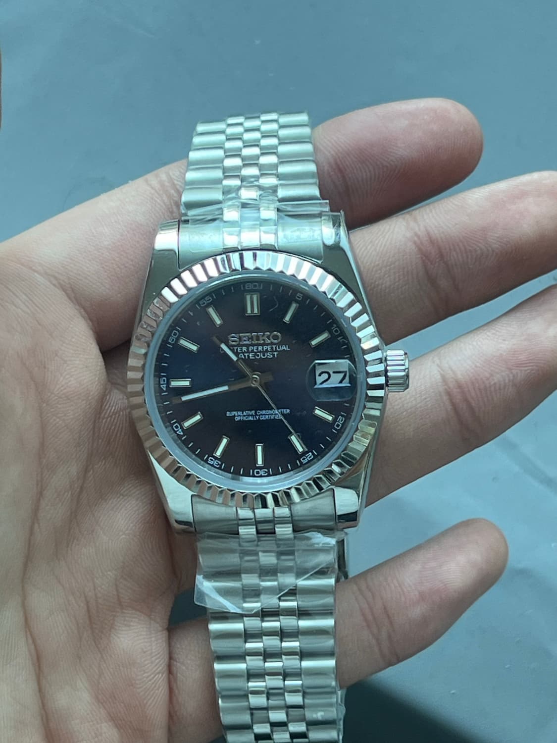 세이코 데이트저스트 청판 커스텀 상품이미지1