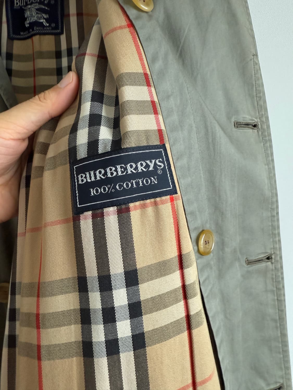 올드 버버리(Burberrys) 싱글 트렌치코트(ENGLAND) 상품이미지10