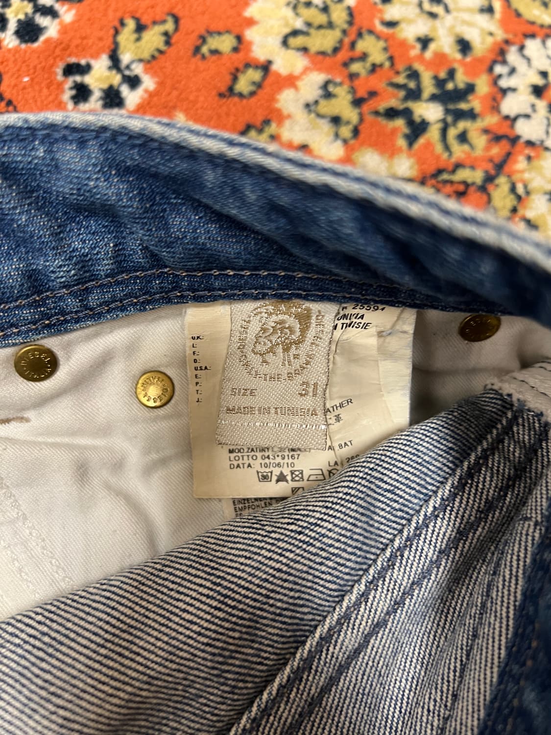 [31] 디젤 Zatiny 플레어 데님팬츠 연청 상품이미지6