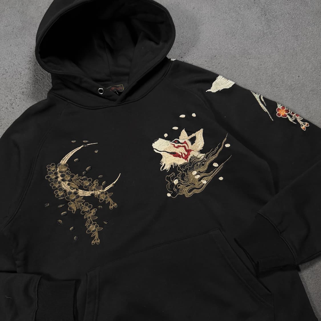 Satori 오리엔탈 자수 후드티 상품이미지4