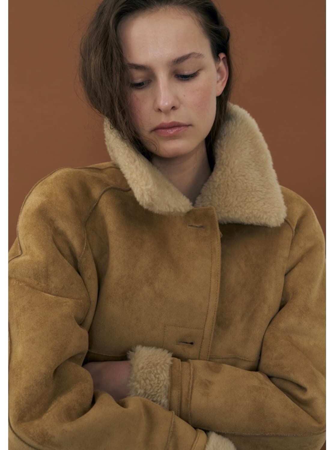 쏘딩키브레드 marlow 리버시블 시어링 코트 무스탕 상품이미지4