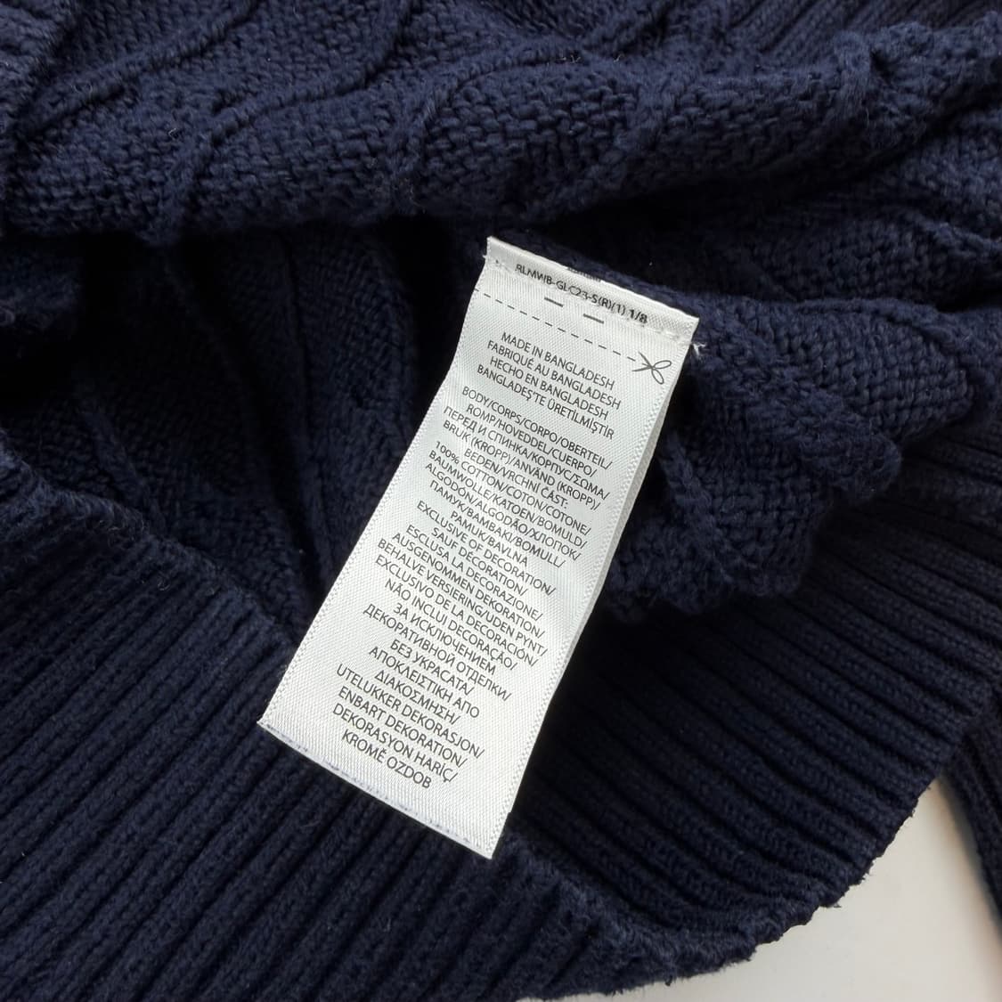 폴로 랄프로렌 케이블 니트 qr정품 상품이미지7