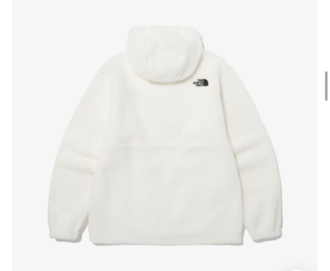 노스페이스 아이보리 뽀글이 후드집업 상품이미지2