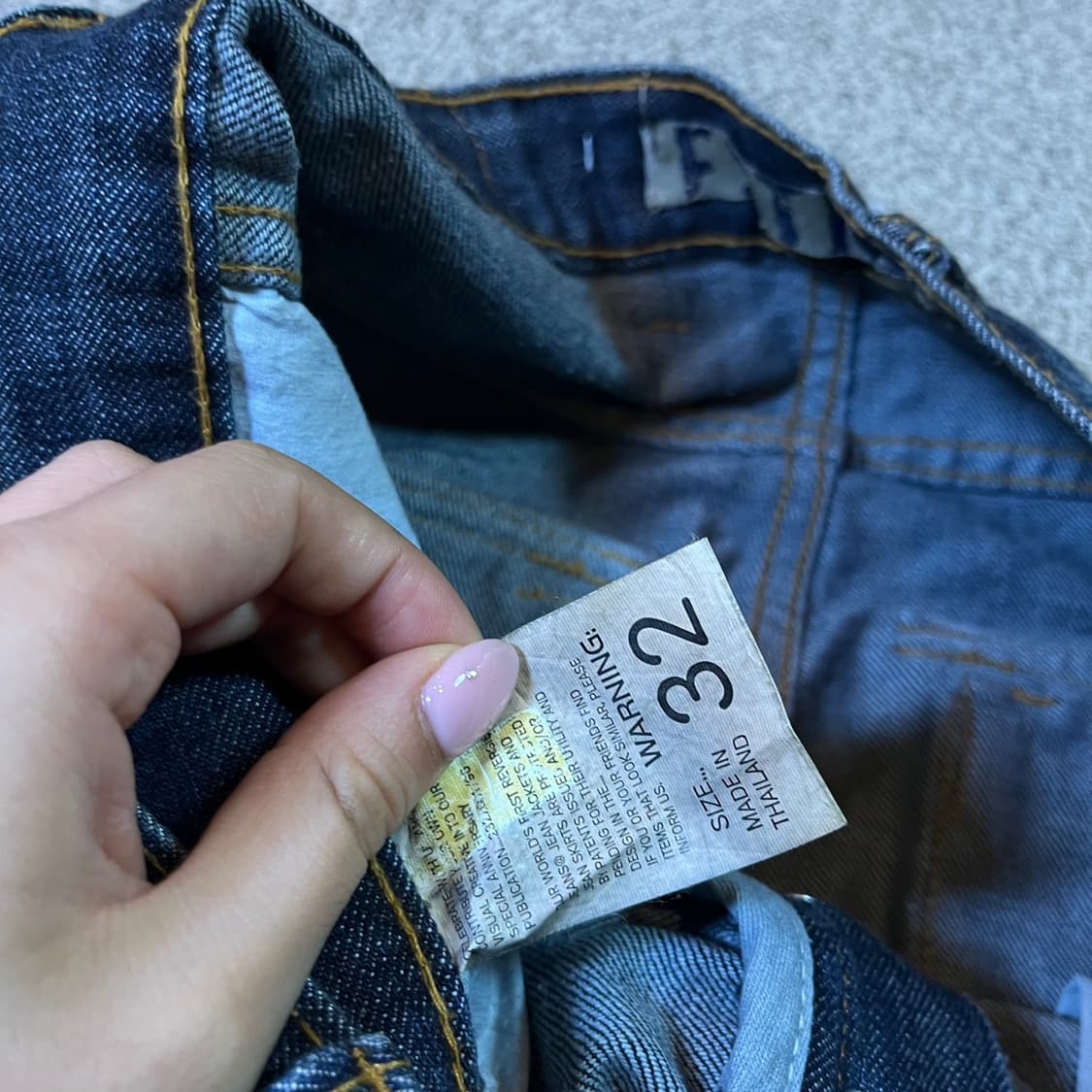 Vintage 빈티지 워싱 카고 데님 팬츠 상품이미지7