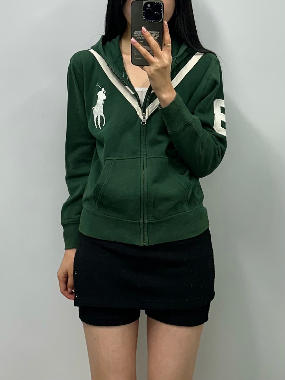 폴로 랄프로렌 빅포니 그린 후드집업 상품이미지1