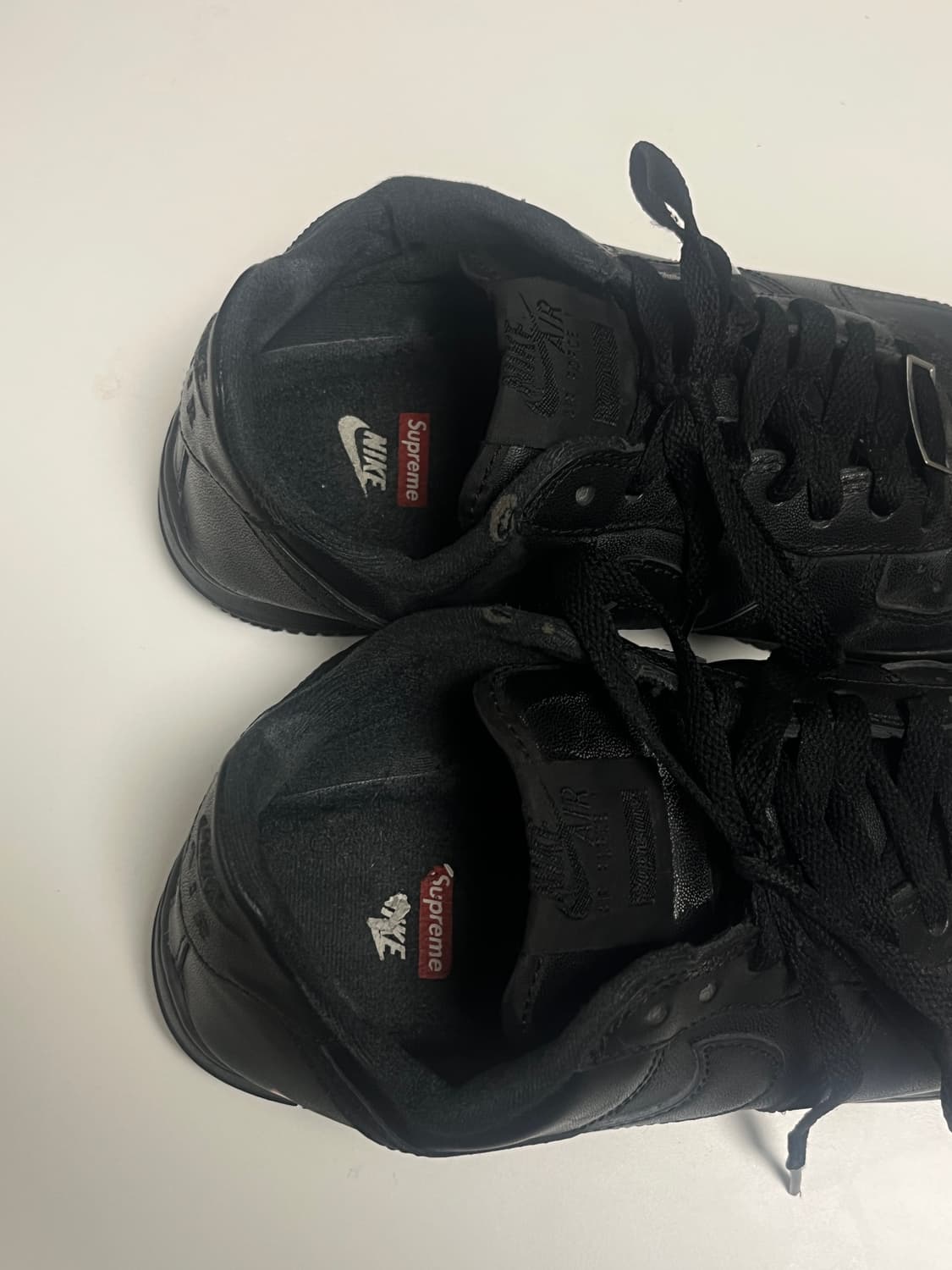 급처) 나이키 슈프림 에어포스 블랙 255 상품이미지4