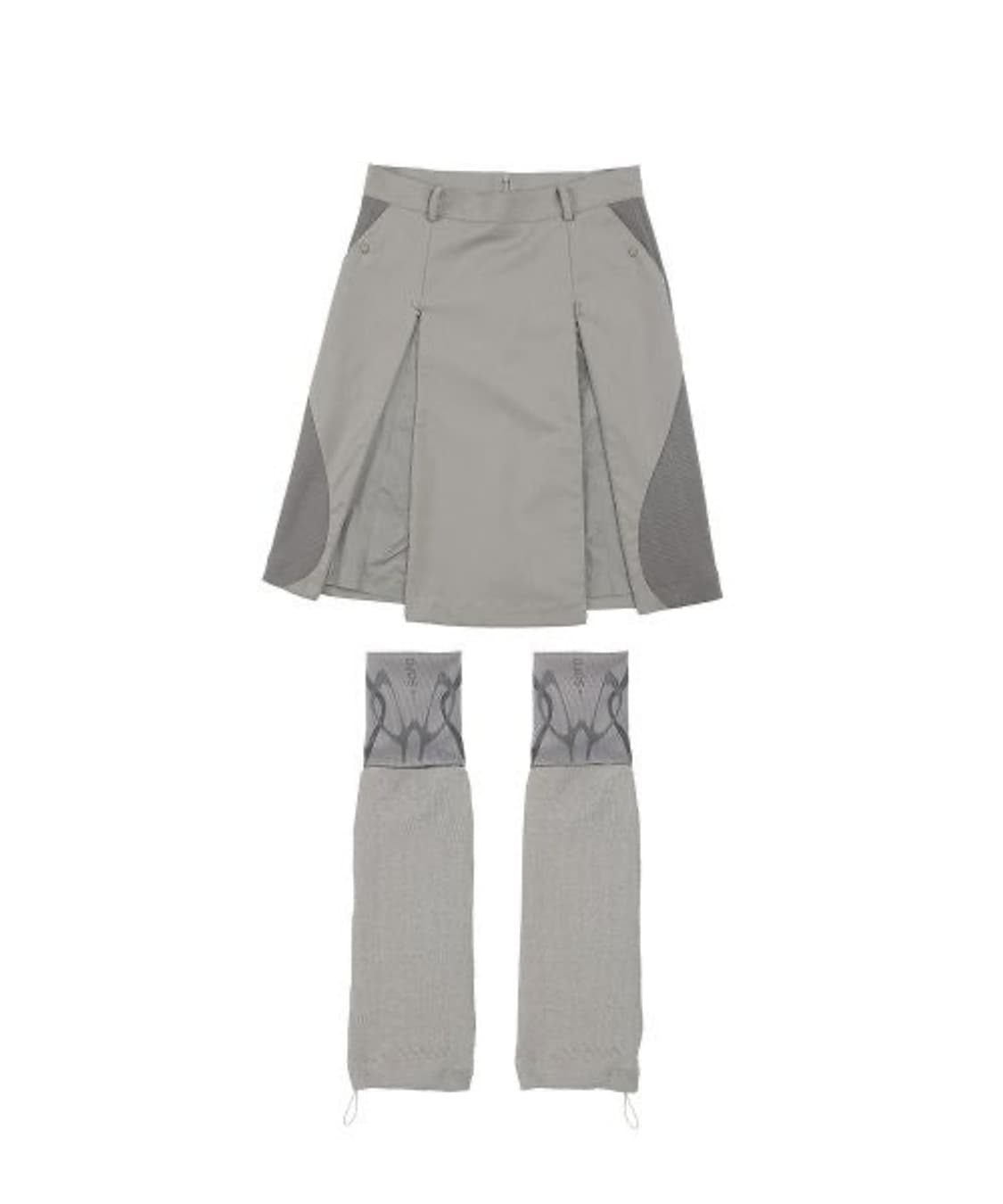 오호스 레그워머 미디 스커트 그레이 상품이미지1