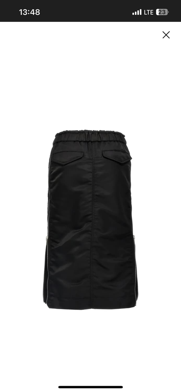 사카이 플리츠 믹스 스커트 상품이미지2