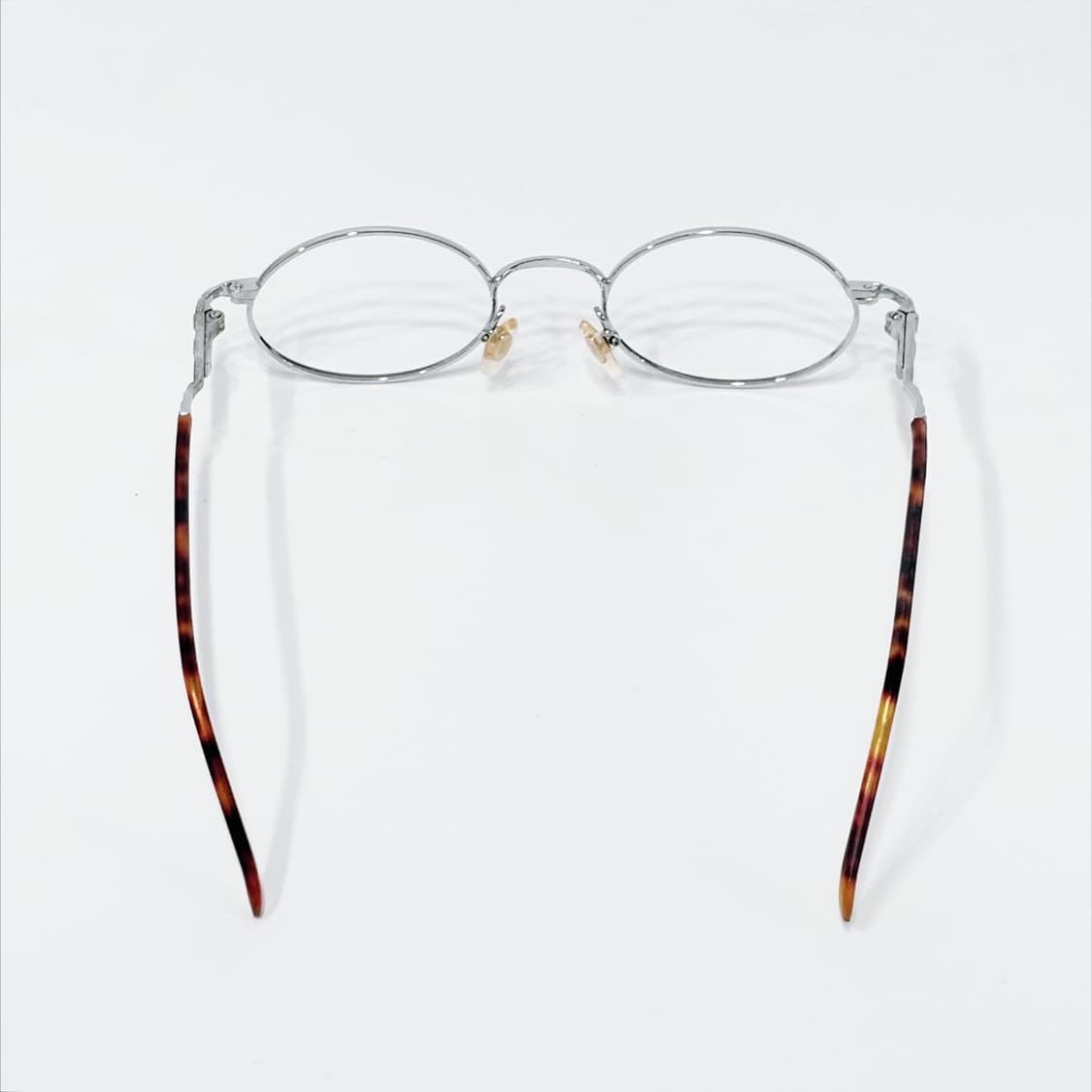 TOP 실버 오벌 메탈 데드스탁 빈티지안경 상품이미지4