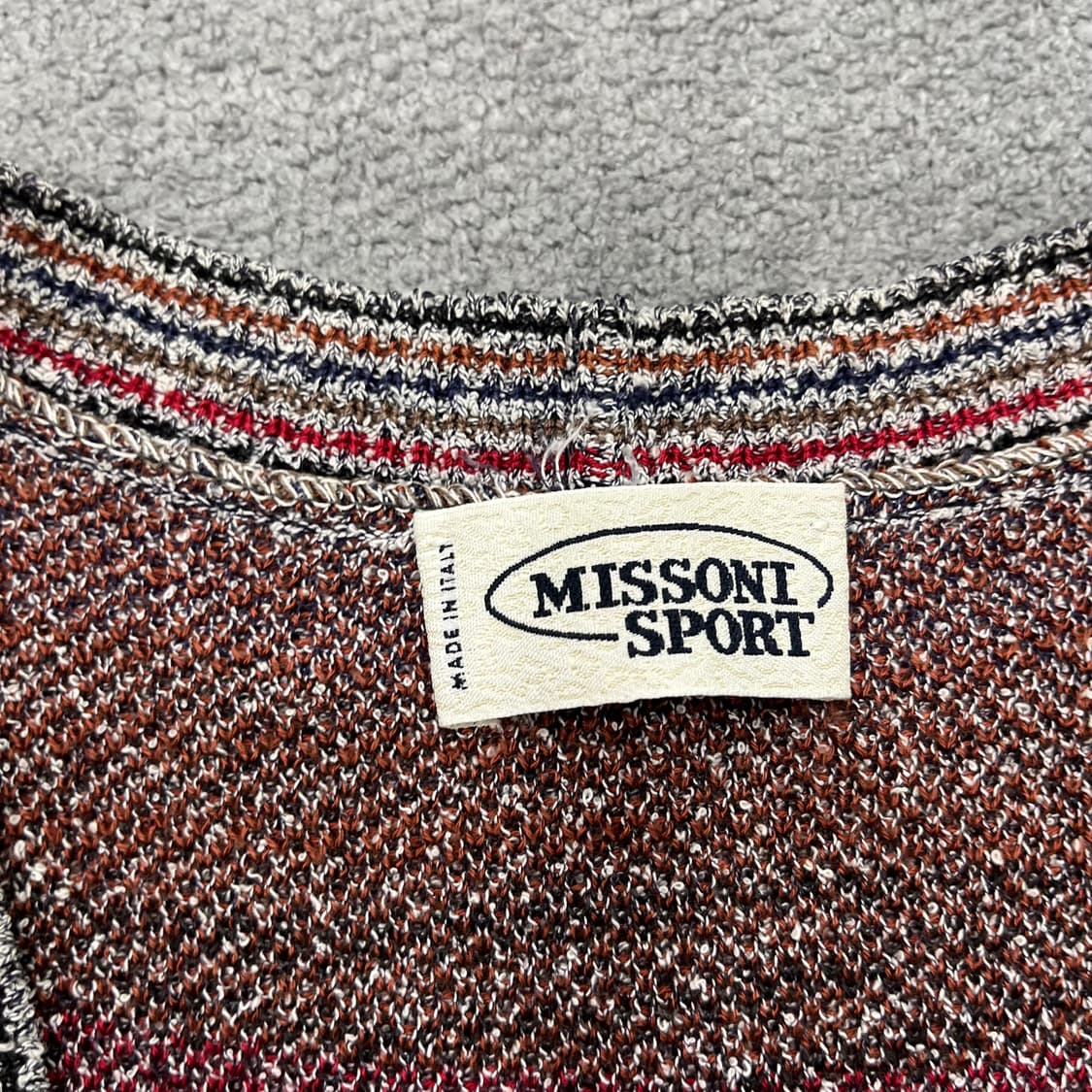 95 미쏘니 멀티컬러 패턴 니트 조끼 상품이미지3