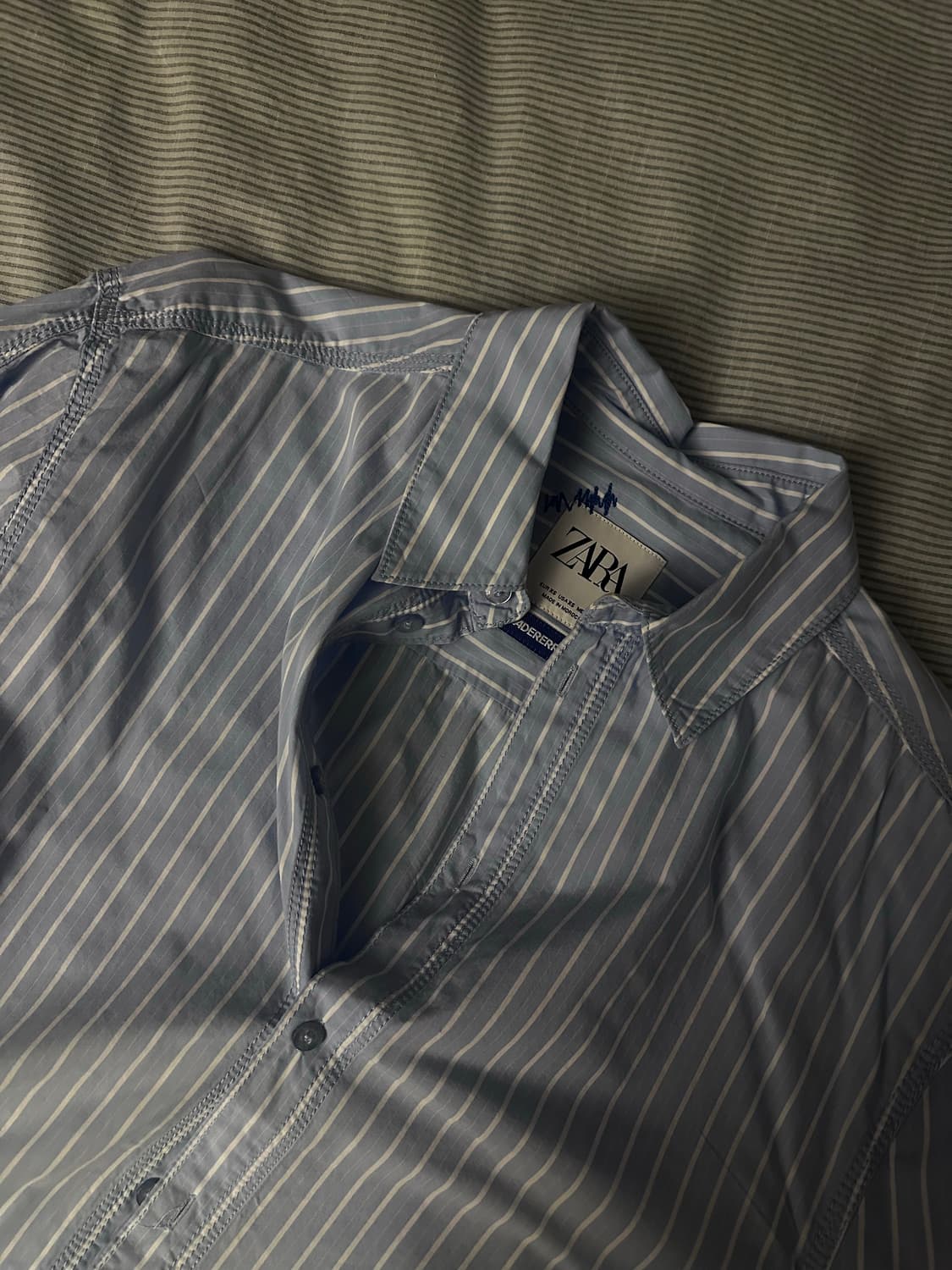 [아더에러X자라] 스트라이프 포폴린 셔츠 XS 상품이미지1