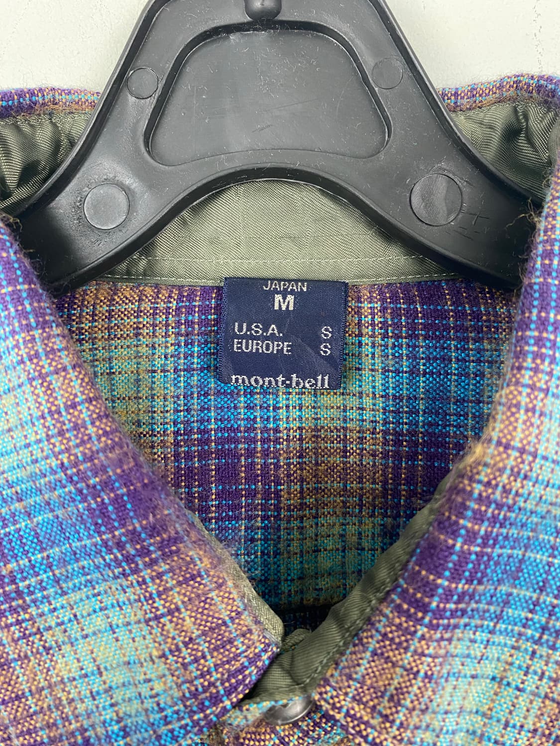 몽벨 재팬 타탄 체크셔츠 M <586> 상품이미지4