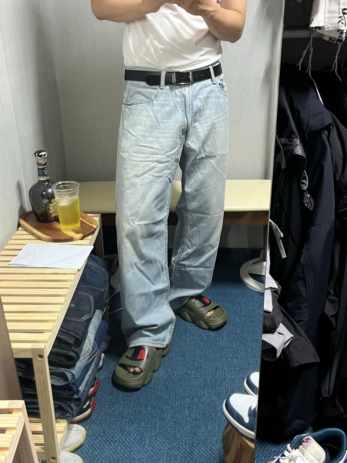 리바이스 569 연청 와이드 청바지 허리34  상품이미지1