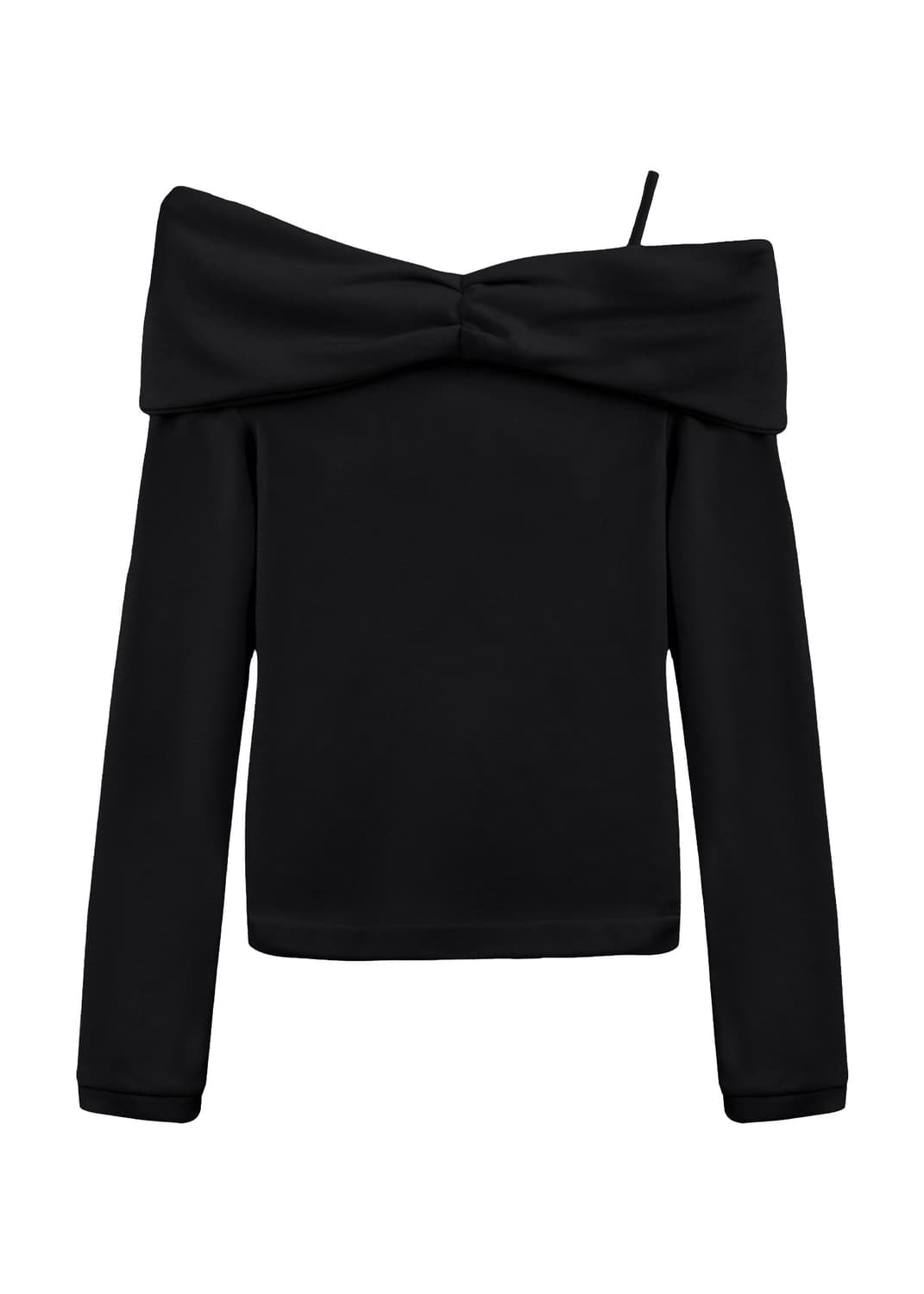 슈가블리스 리본 허그 티 (블랙) 상품이미지2