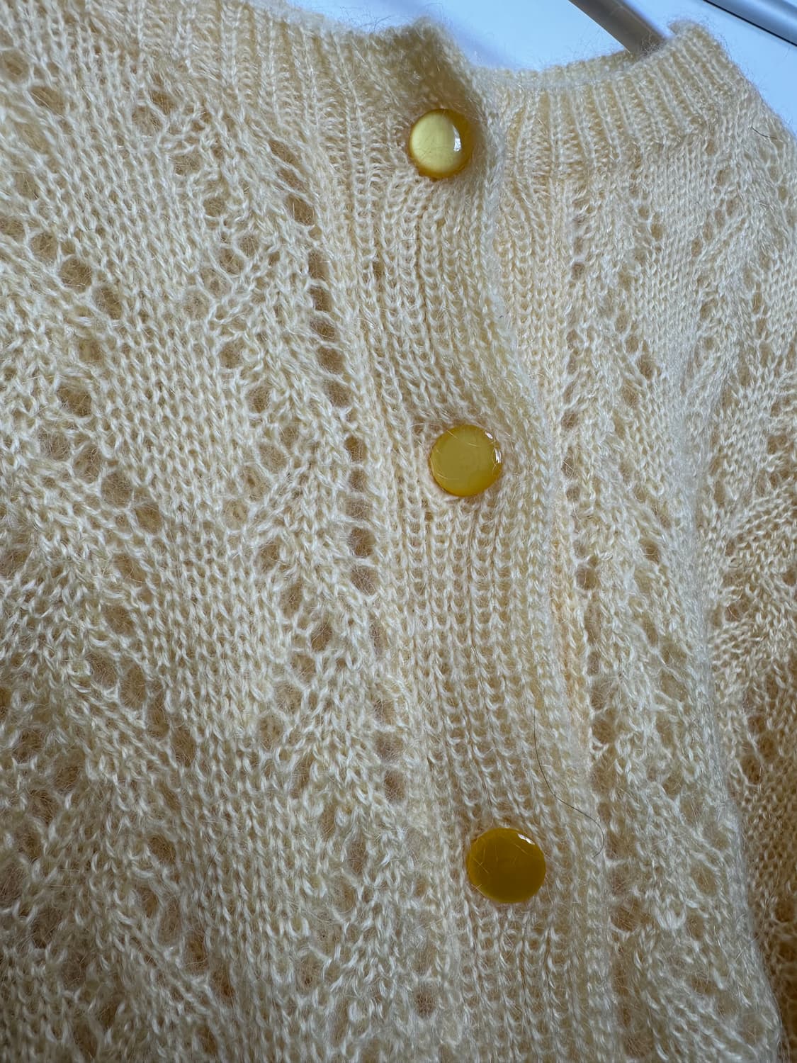 연노랑 병아리 자개단추 2set(이너+가디건) 상품이미지1