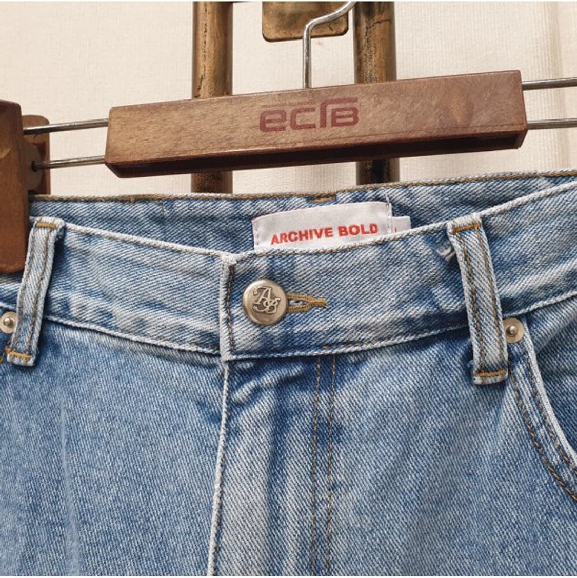 아카이브볼드 버닝데님 와이드팬츠 L 상품이미지3