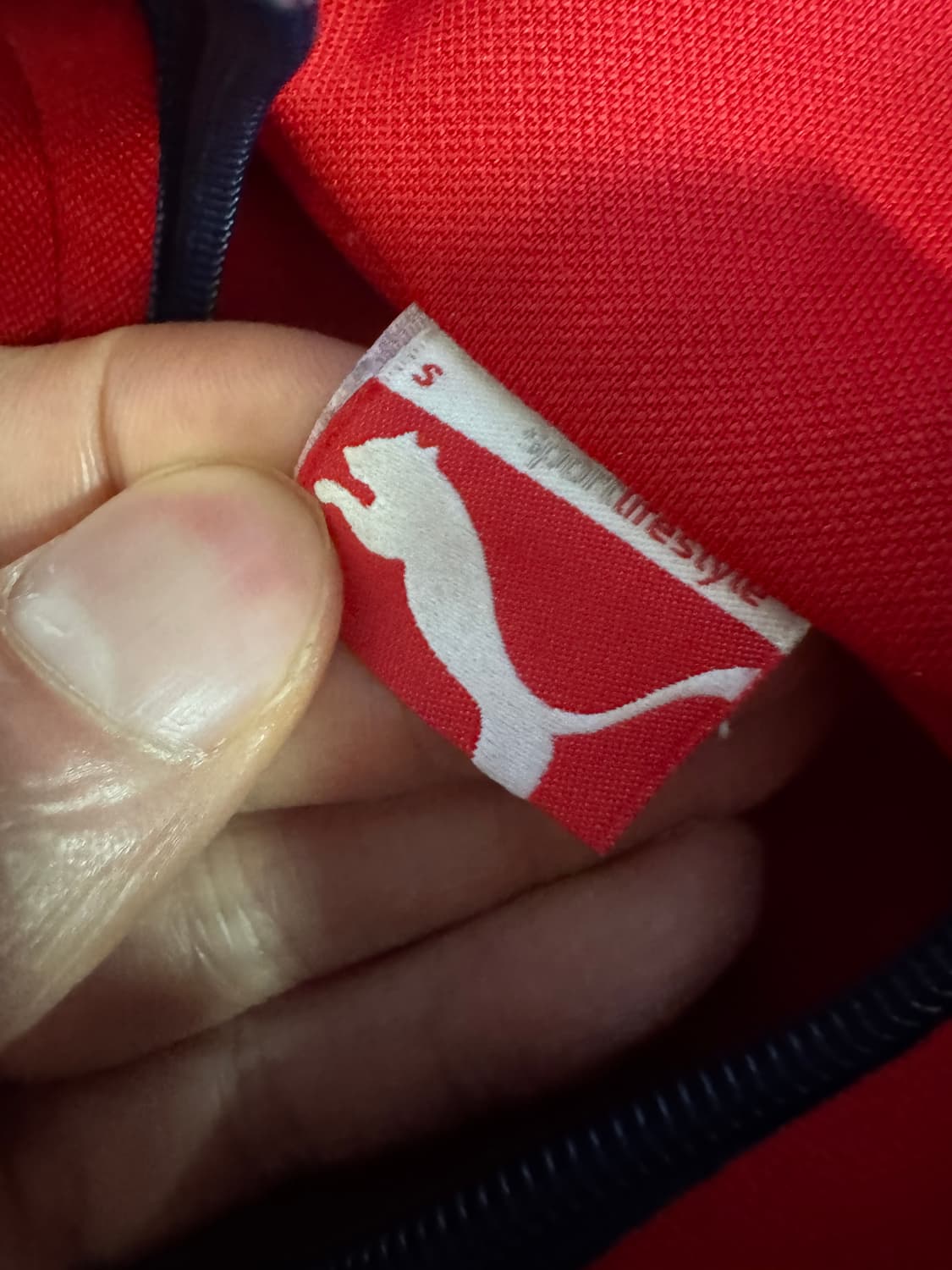 희귀!! 여성 푸마 Puma 올드스쿨 빈티지 라인 트랙탑 져지 s 레드 상품이미지5