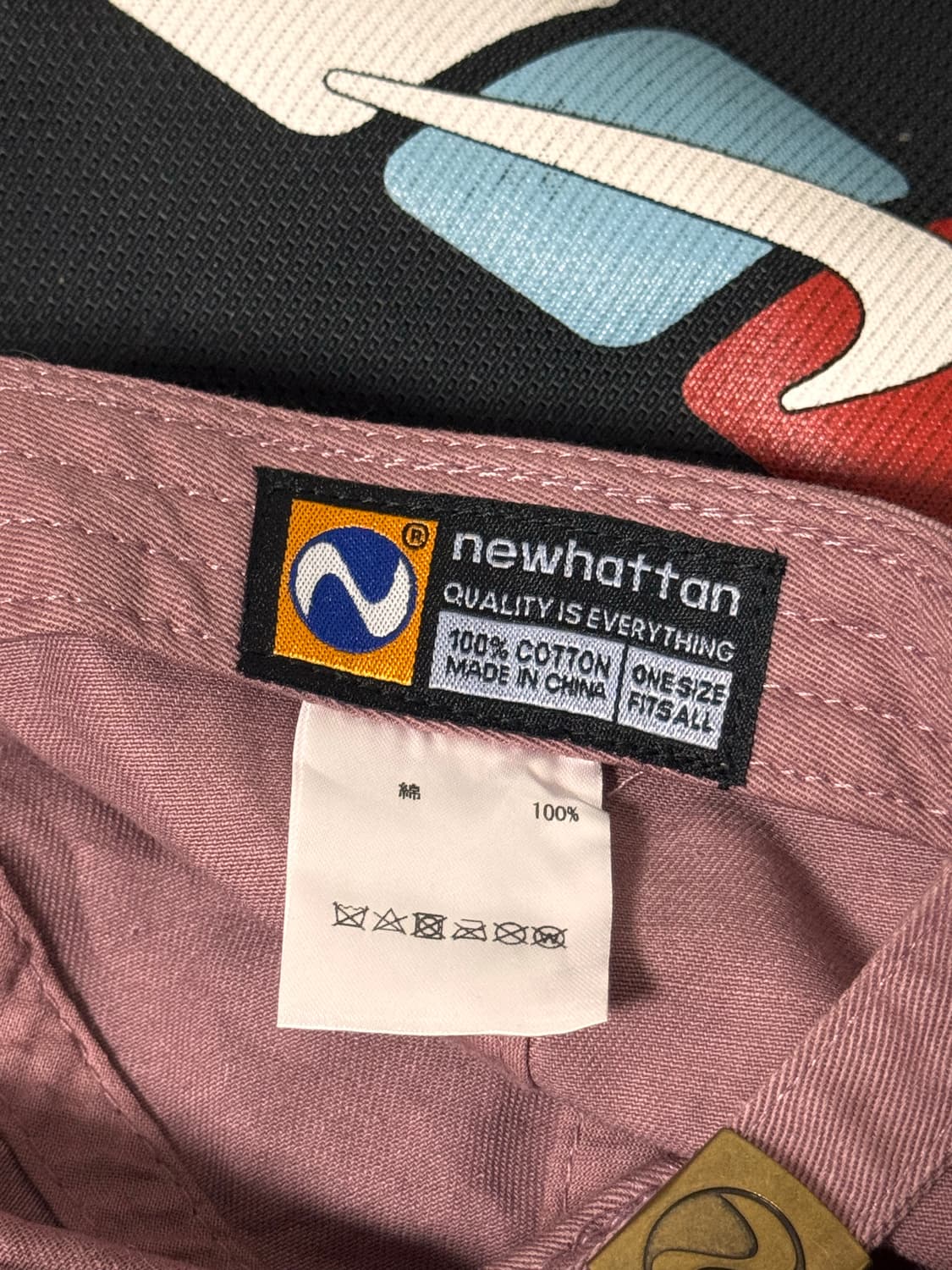 newhattan 핑크색 볼캡 상품이미지3