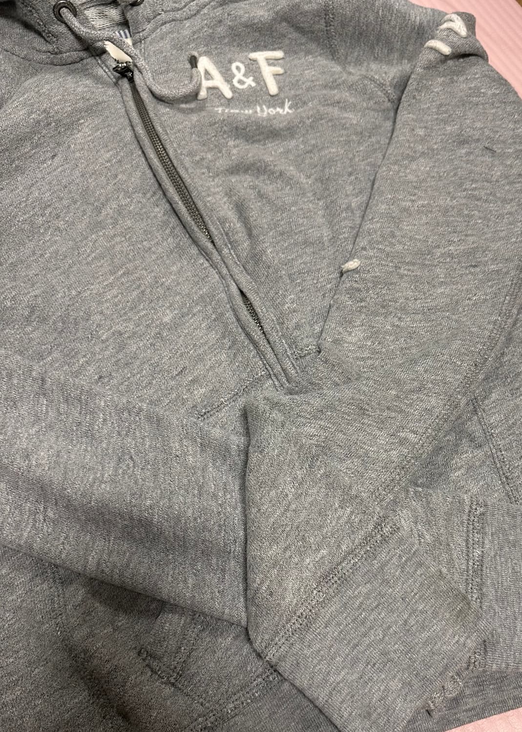 아베크롬비 y2k 그레이 후드집업 상품이미지8