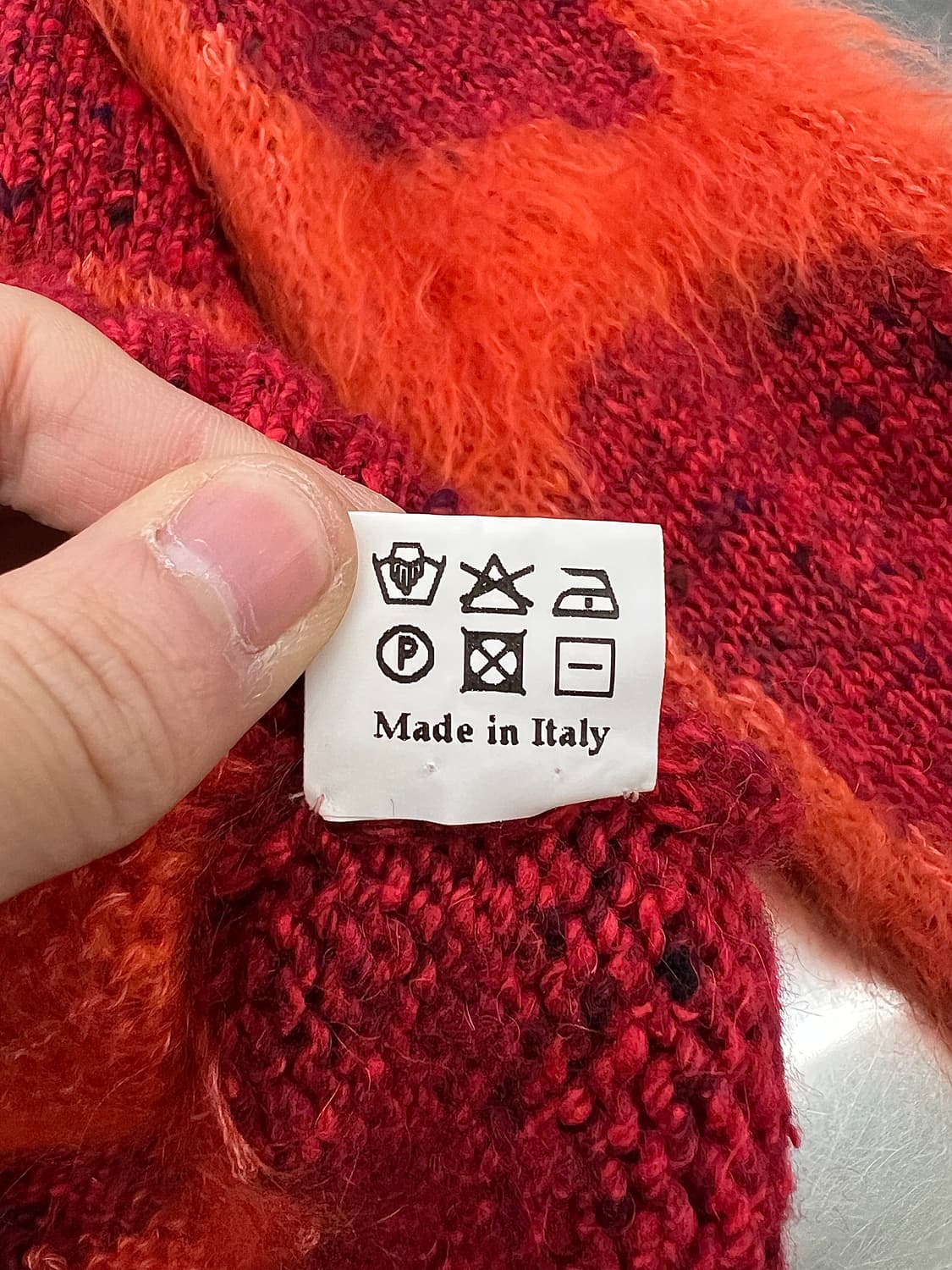 윌터 반 베이렌동크 12fw 네이티브 켄테이션 레디쉬 모헤어 니트 스웨터 상품이미지8