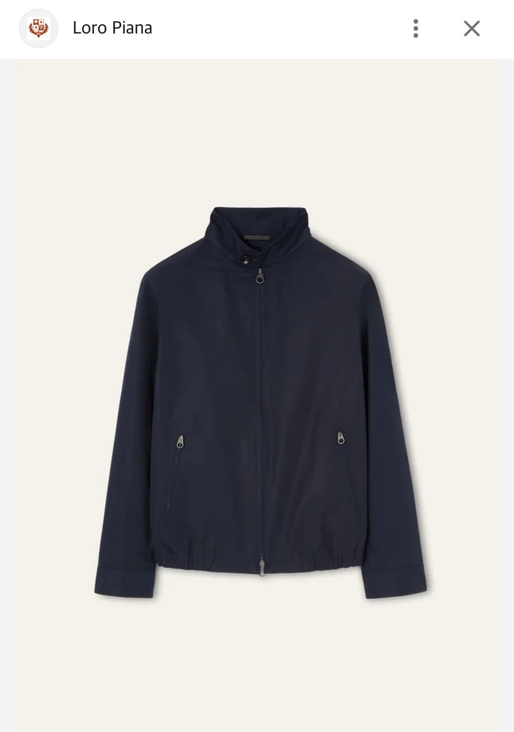 로로피아나 25 S/S 쿠퍼 블루종 자켓  상품이미지1