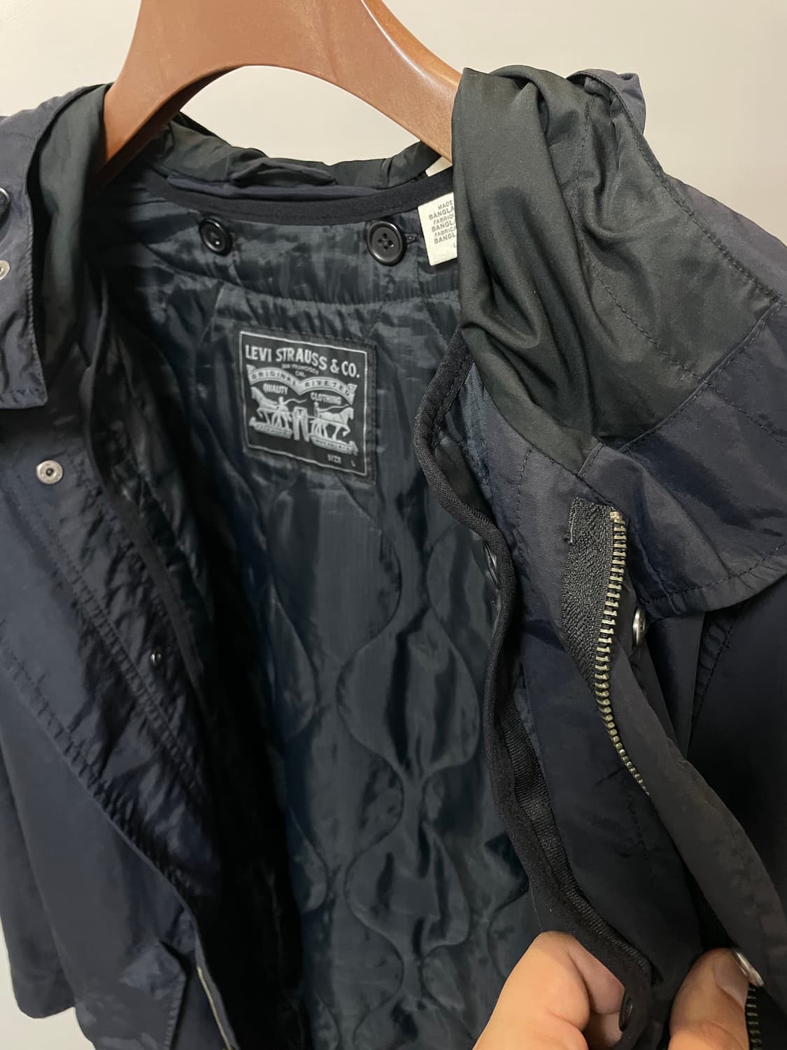 (L) Levis 리바이스 써모어 다크 네이비 야상 자켓 상품이미지7