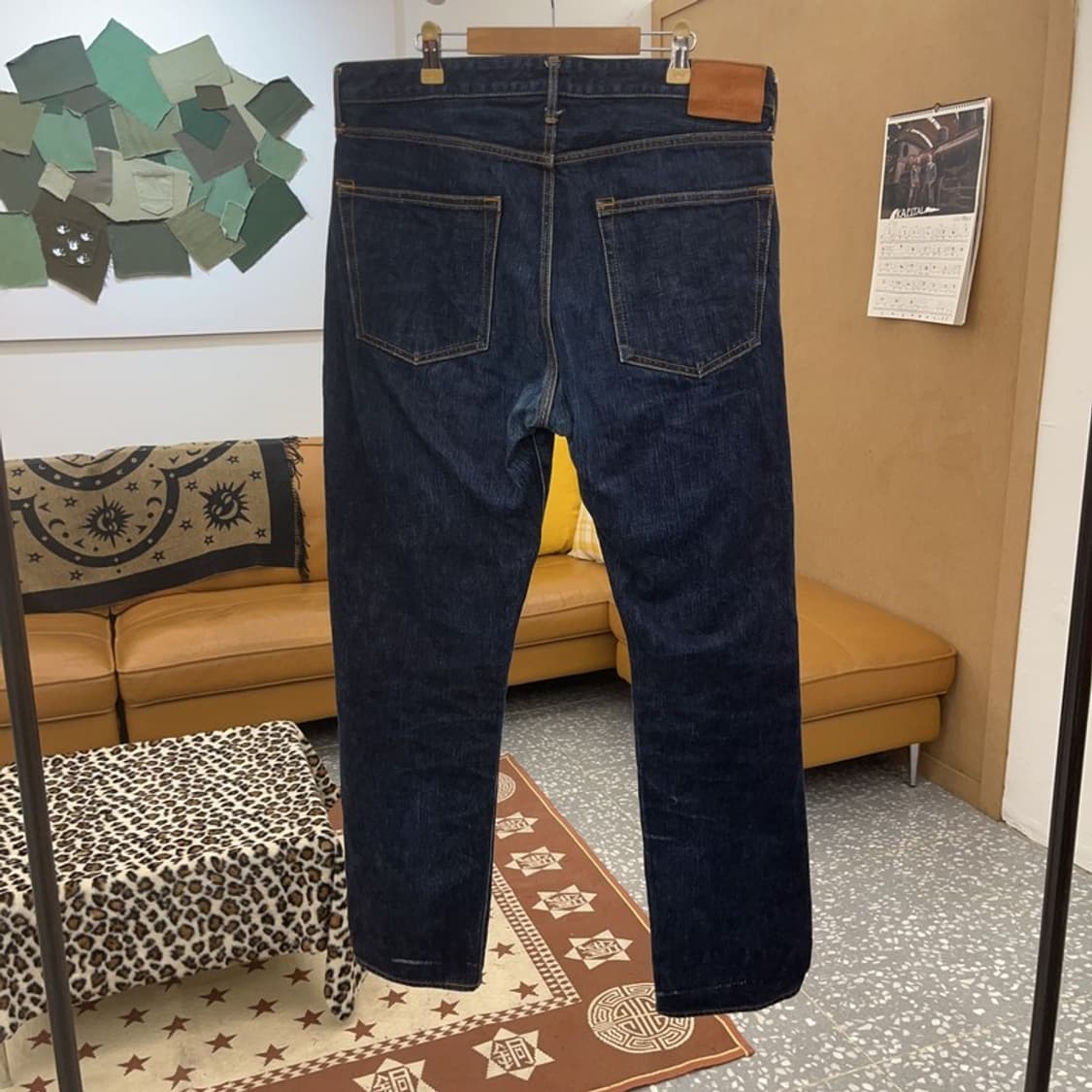 재팬블루진 J401 빈티지 캐주얼 진청 데님팬츠 34인치 C09722 상품이미지4