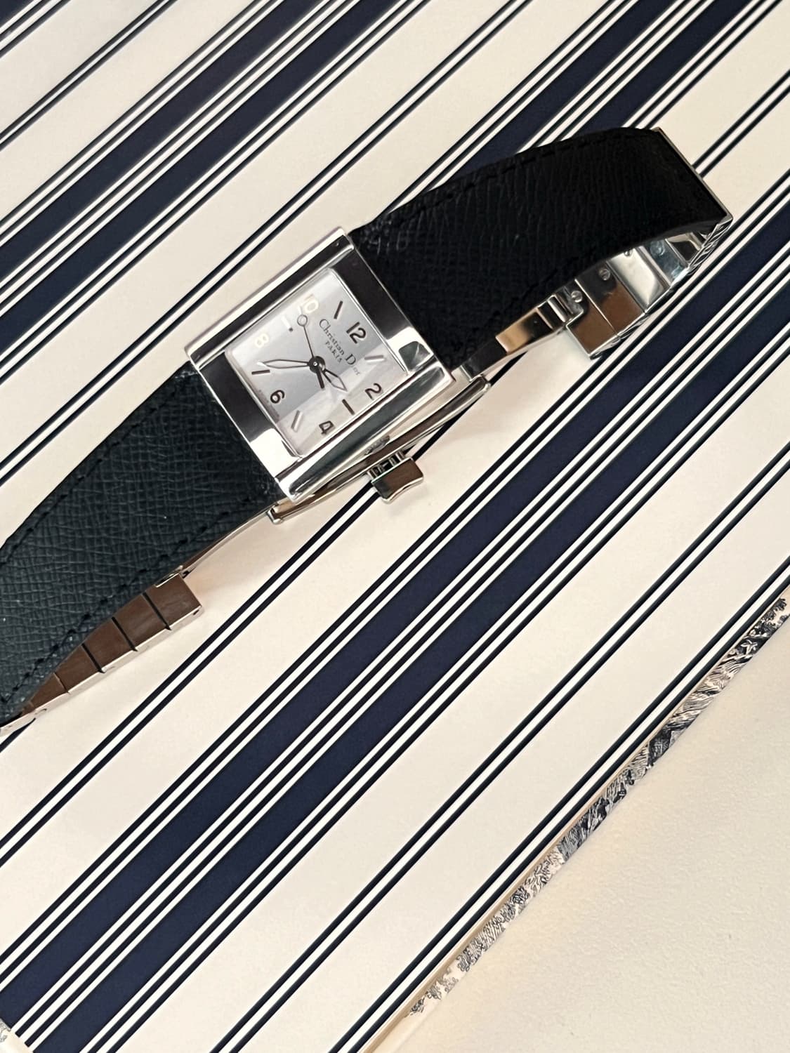 디올 리바 메탈 스퀘어 시계/정품감정 케어 상품이미지7