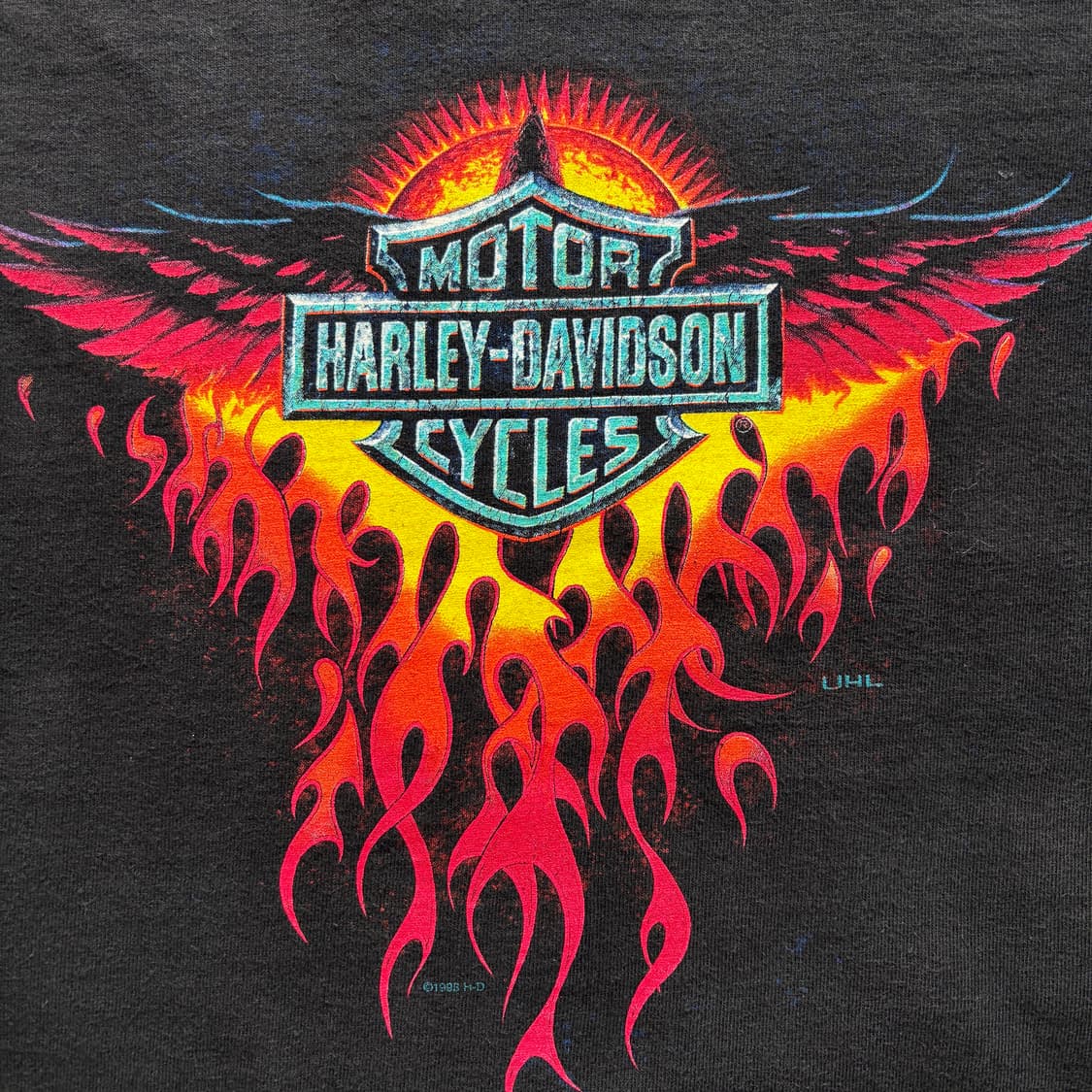 90s 빈티지 할리데이비슨 플레임 롱슬리브 티셔츠 상품이미지3
