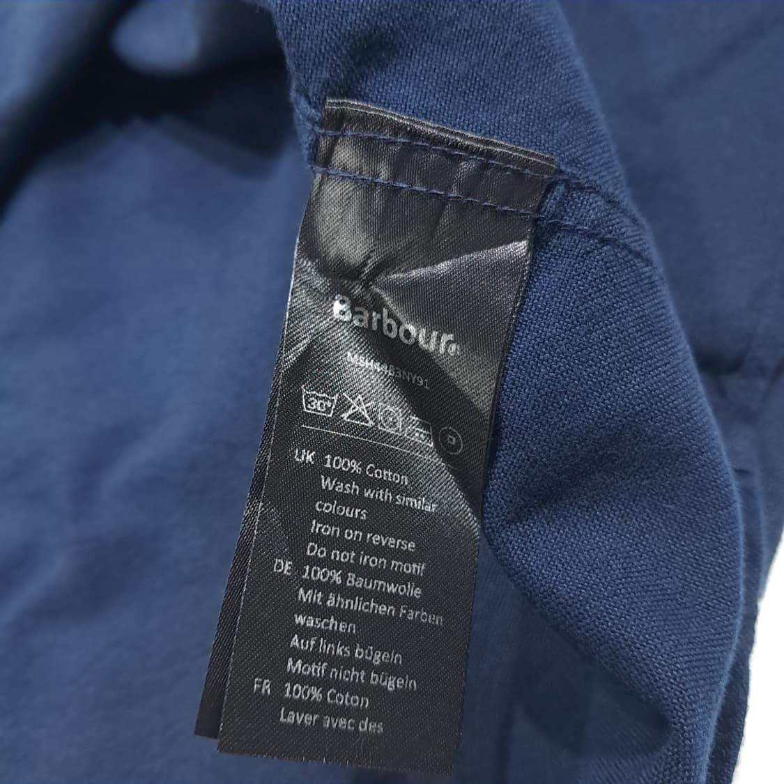 CL647 XL 바버 버튼다운 다크 네이비 셔츠 남방 상품이미지5