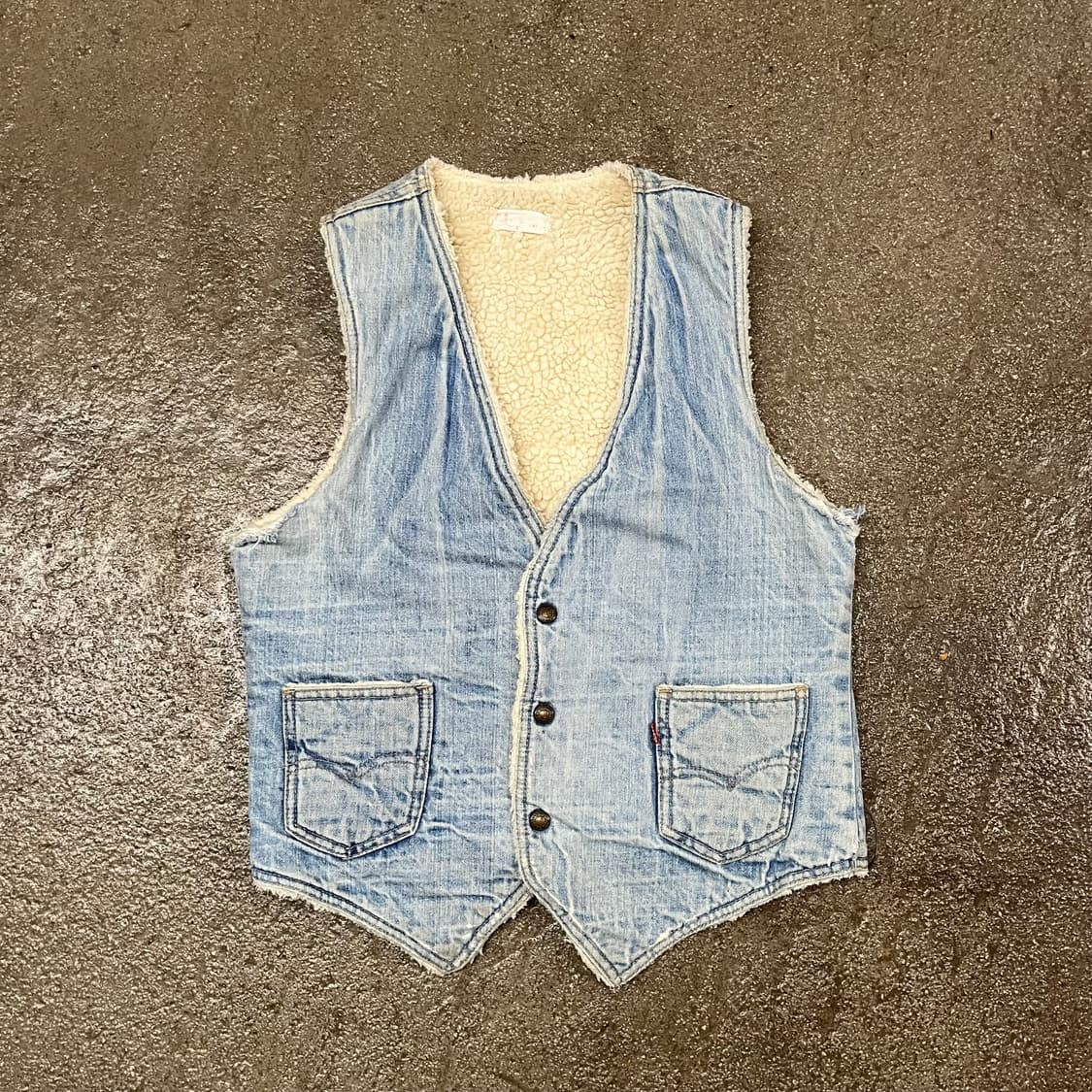 80s Levis 데님 쉐르파 베스트 (95) 상품이미지1