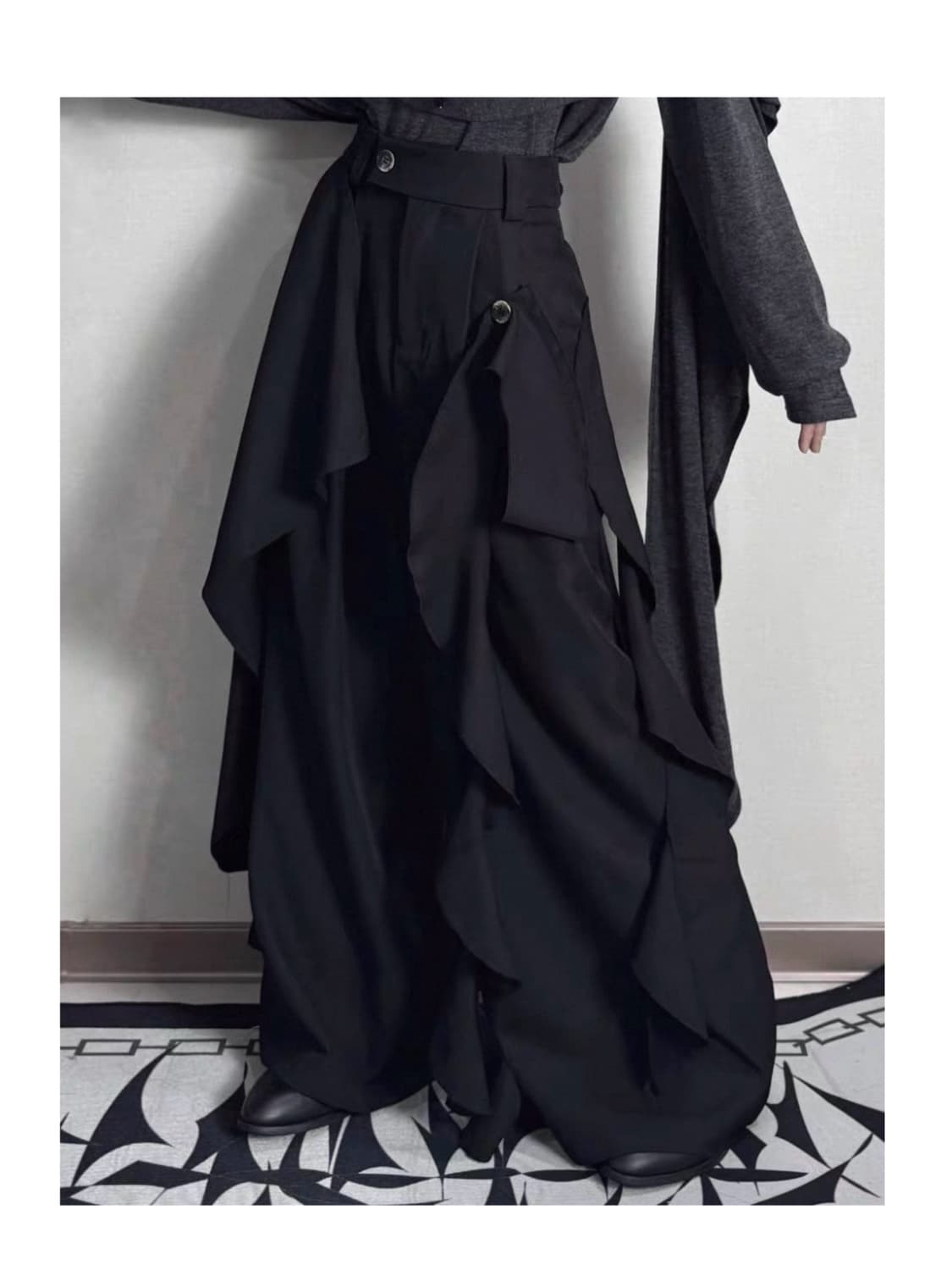 코스프레 동양풍 오리엔탈 punk 아방가르드 치마바지 스커트 팬츠 상품이미지2